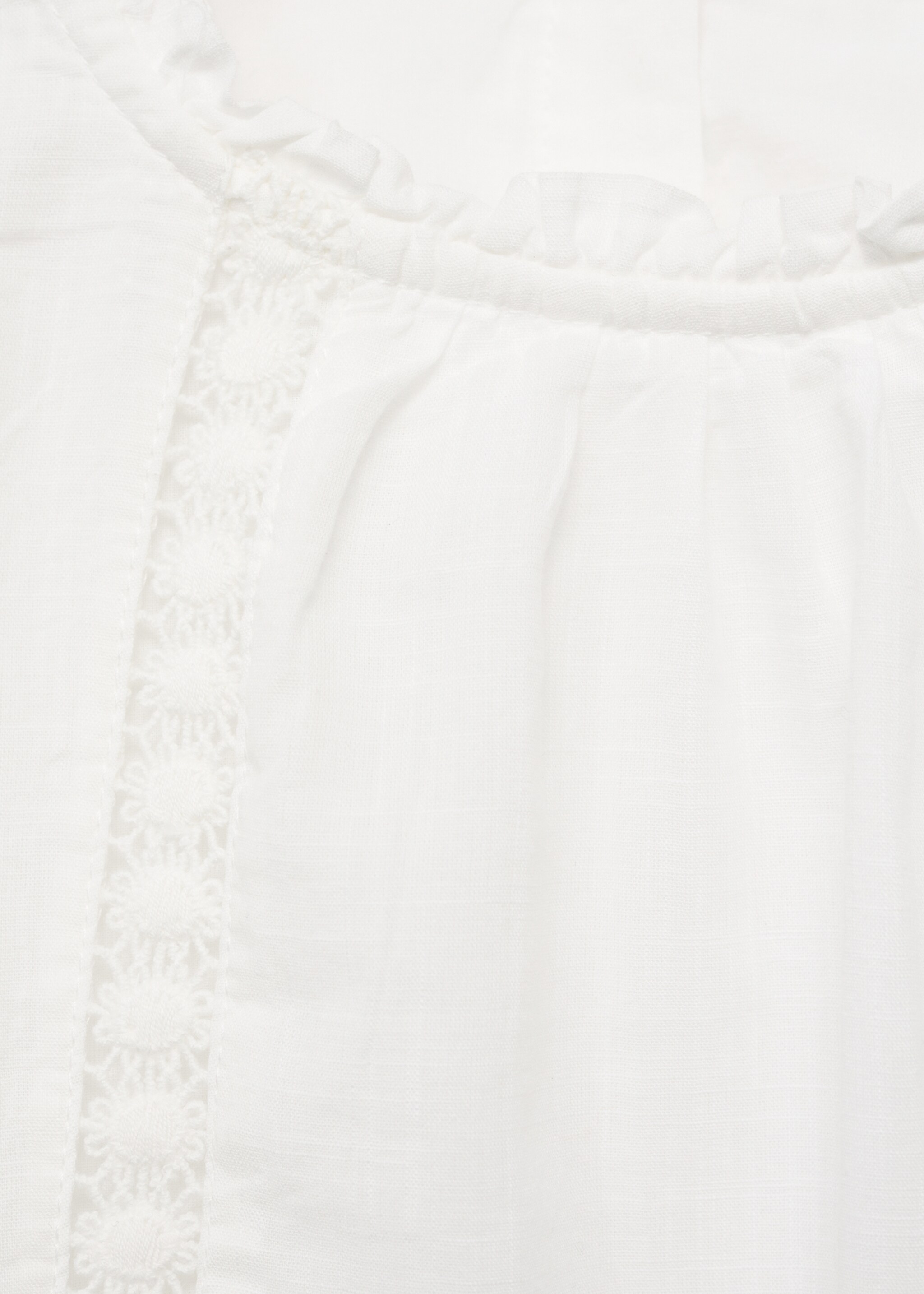 Blusa algodão bordados - Pormenor do artigo 8, Branco. Ref: 17075154-00.