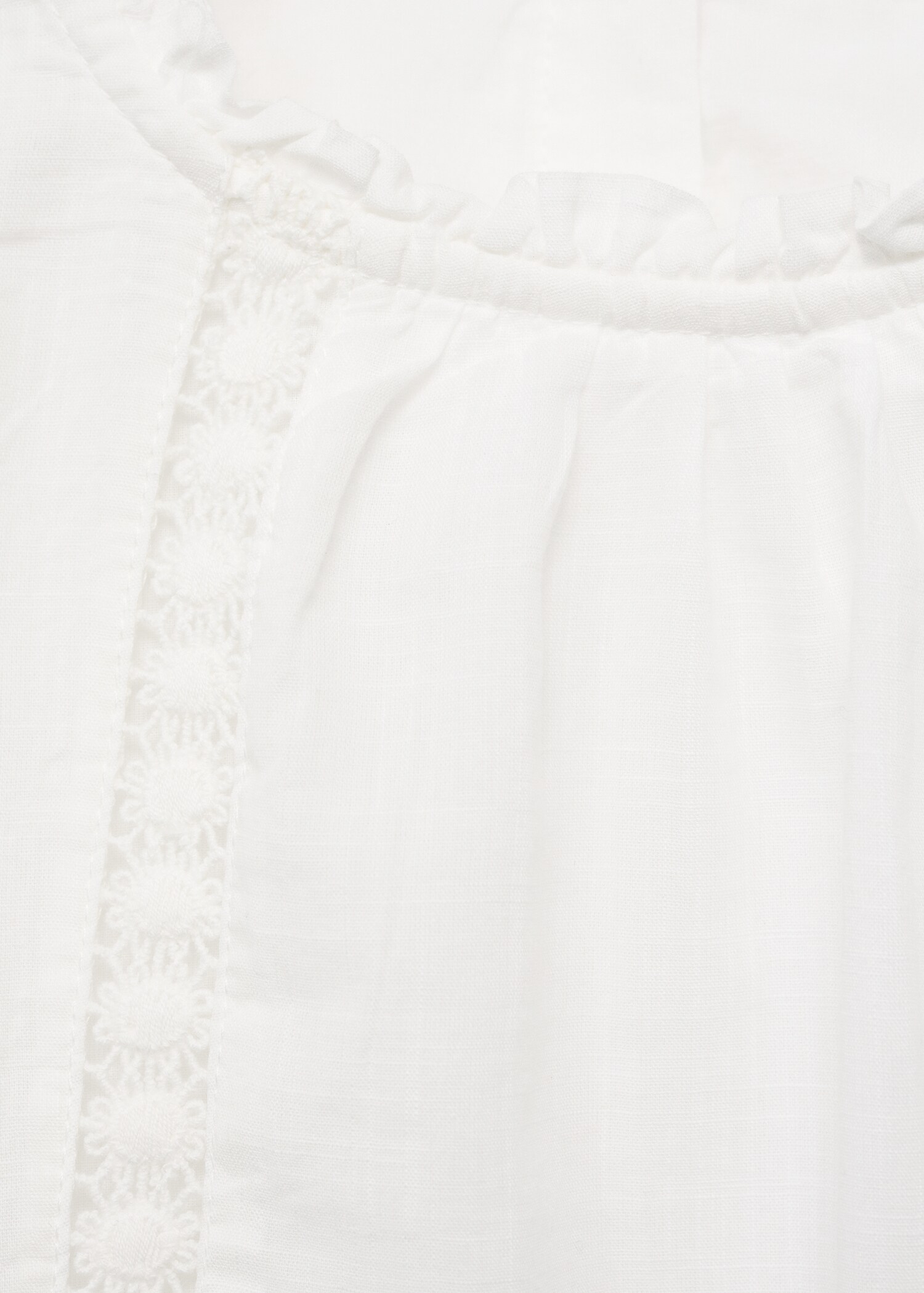 Embroidered cotton blouse - Details of the article 8