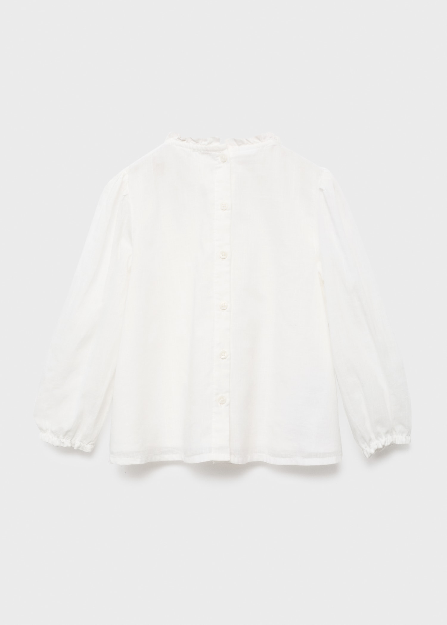 Embroidered cotton blouse - Reverse of the article