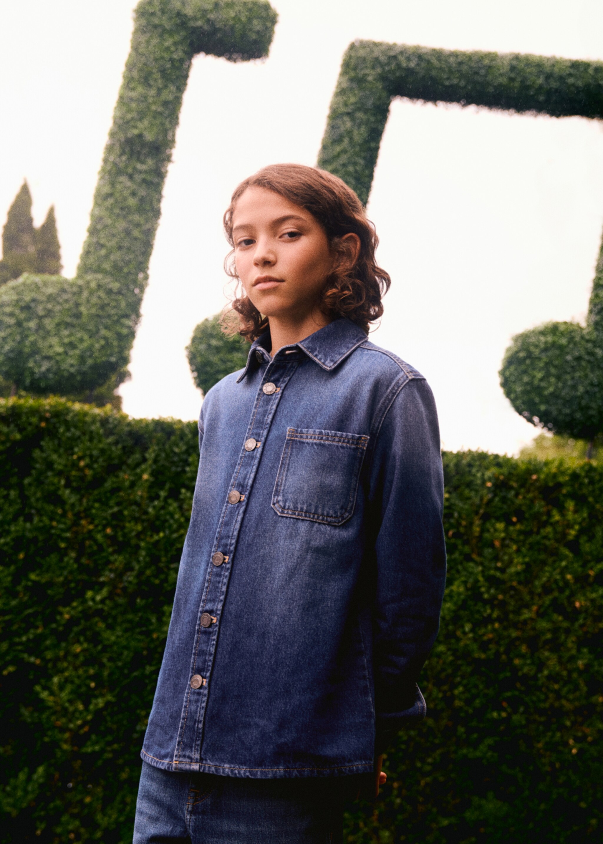 Blouson denim coton - Détail de l'article 6, Bleu foncé. Ref: 17075155-00.