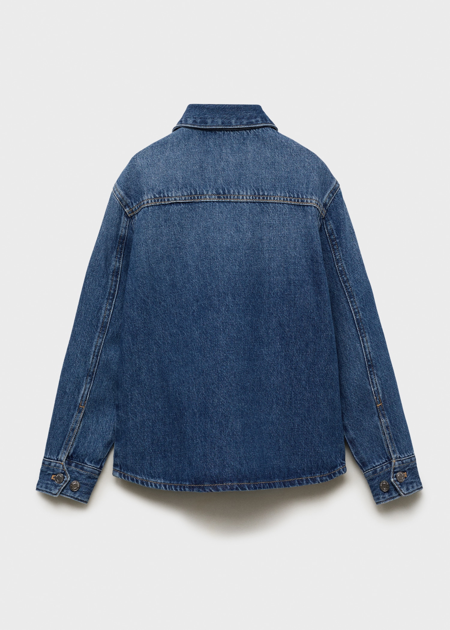 Caçadora denim cotó - Revers de l'article