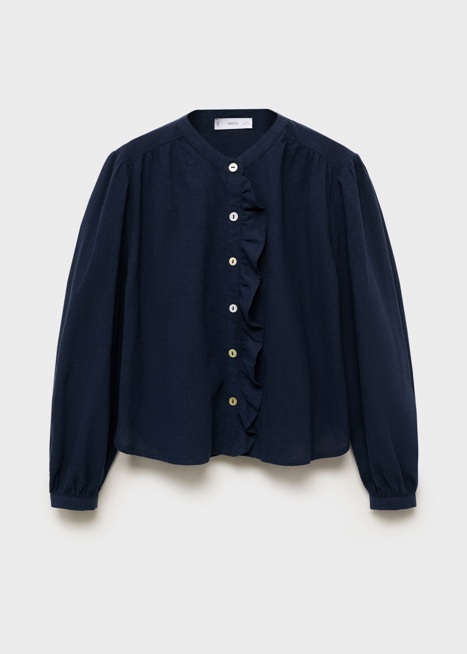 Ruffle cotton blouse - Article without model