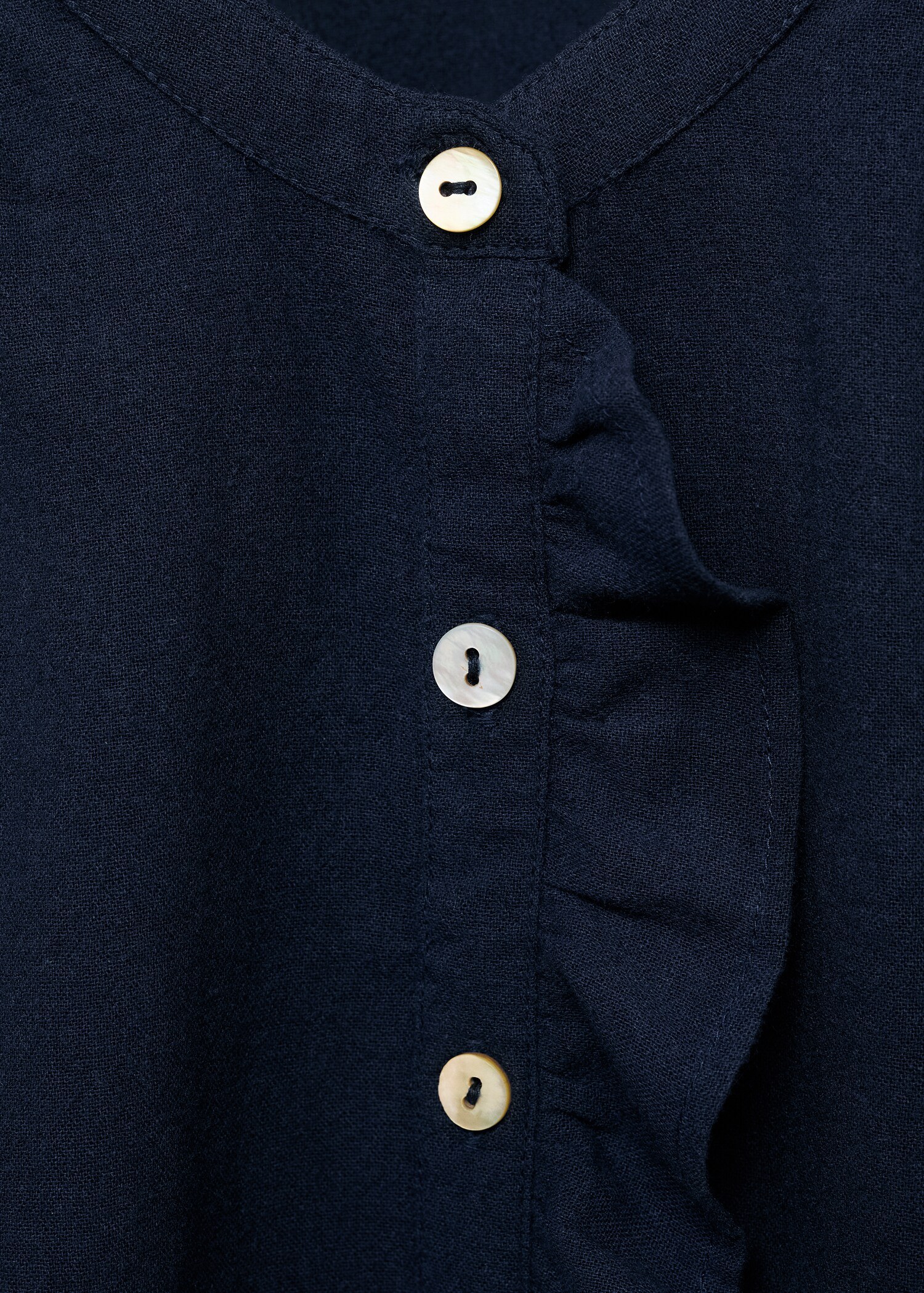 Ruffle cotton blouse - Details of the article 8