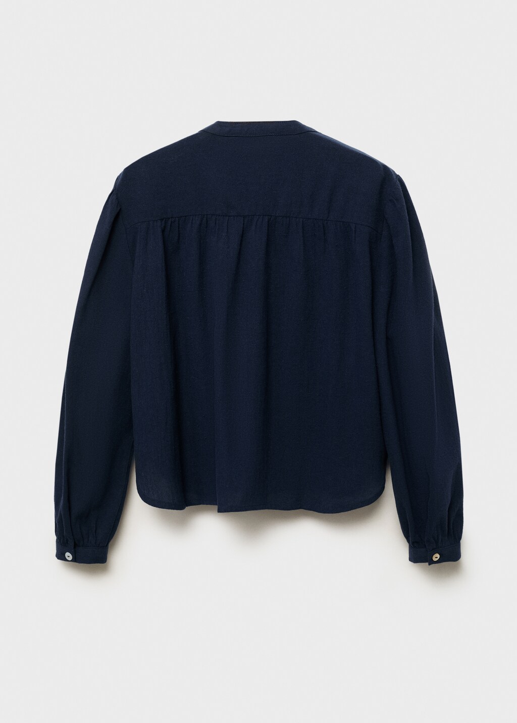 Ruffle cotton blouse