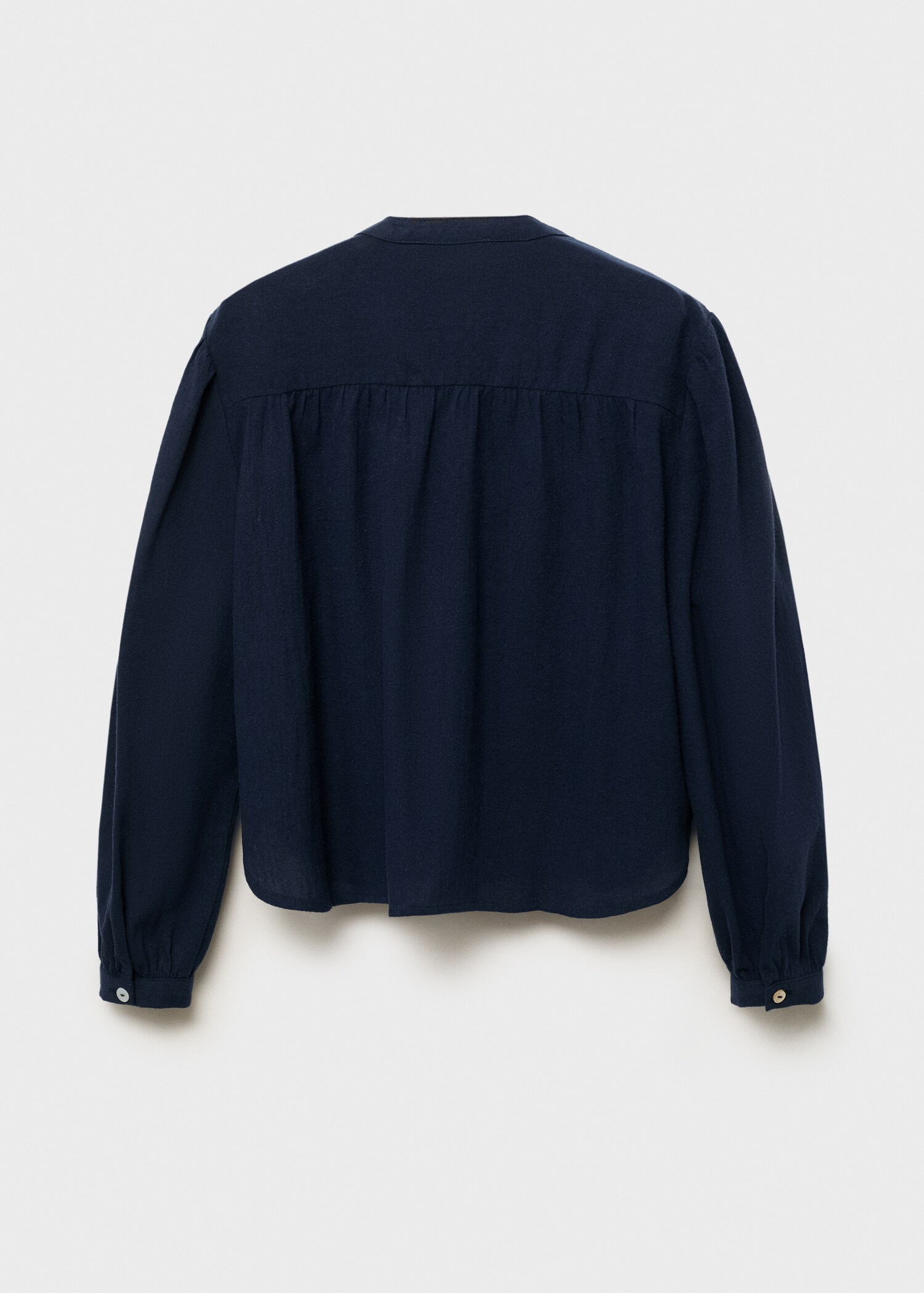 Ruffle cotton blouse - Reverse of the article
