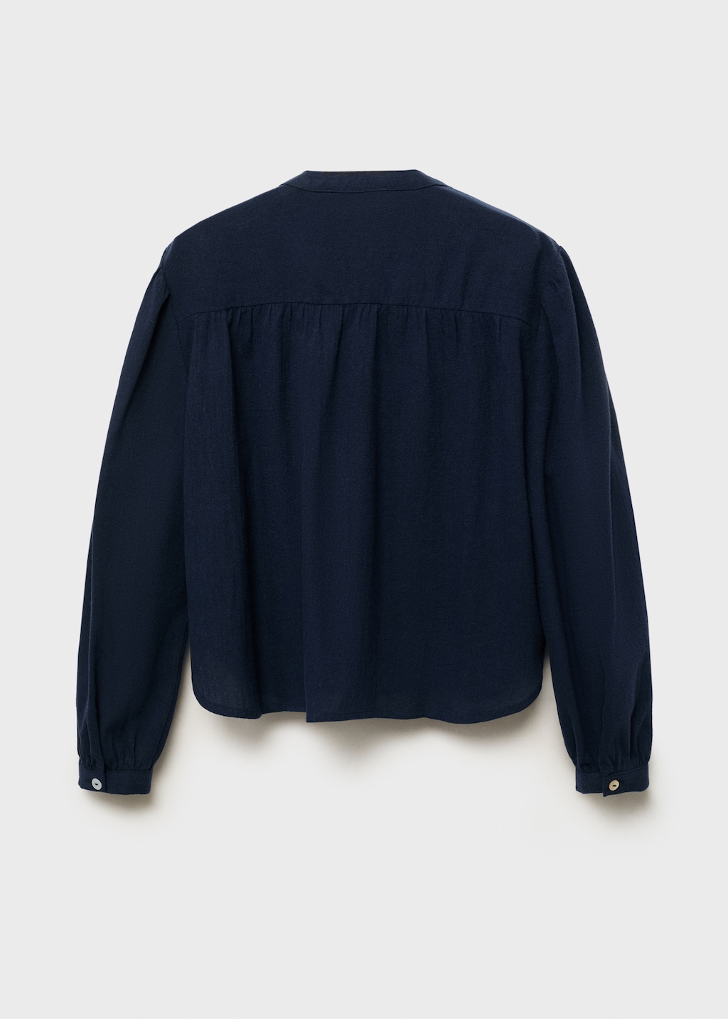 Ruffle cotton blouse