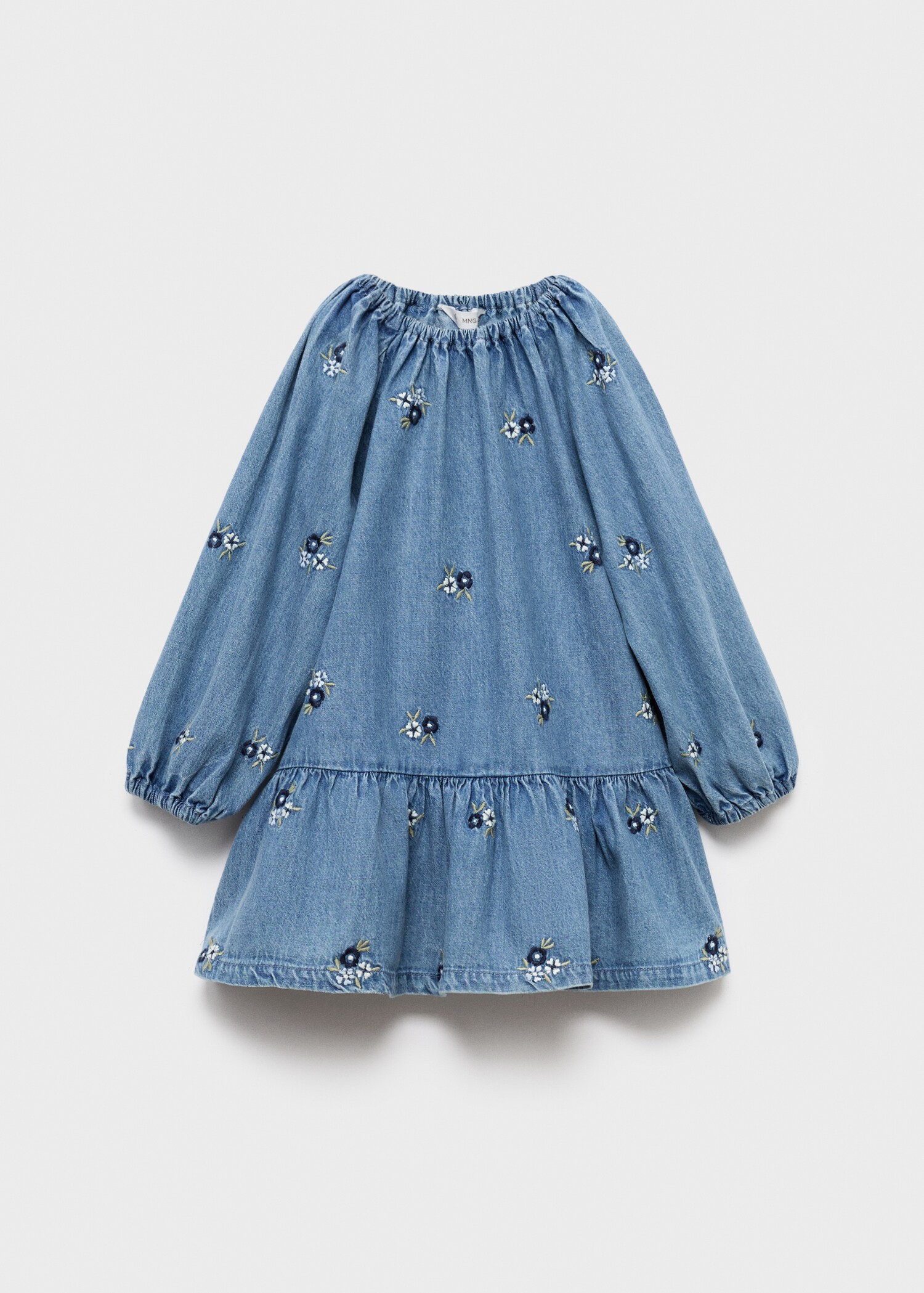 Vestido denim bordado floral - Artículo sin modelo