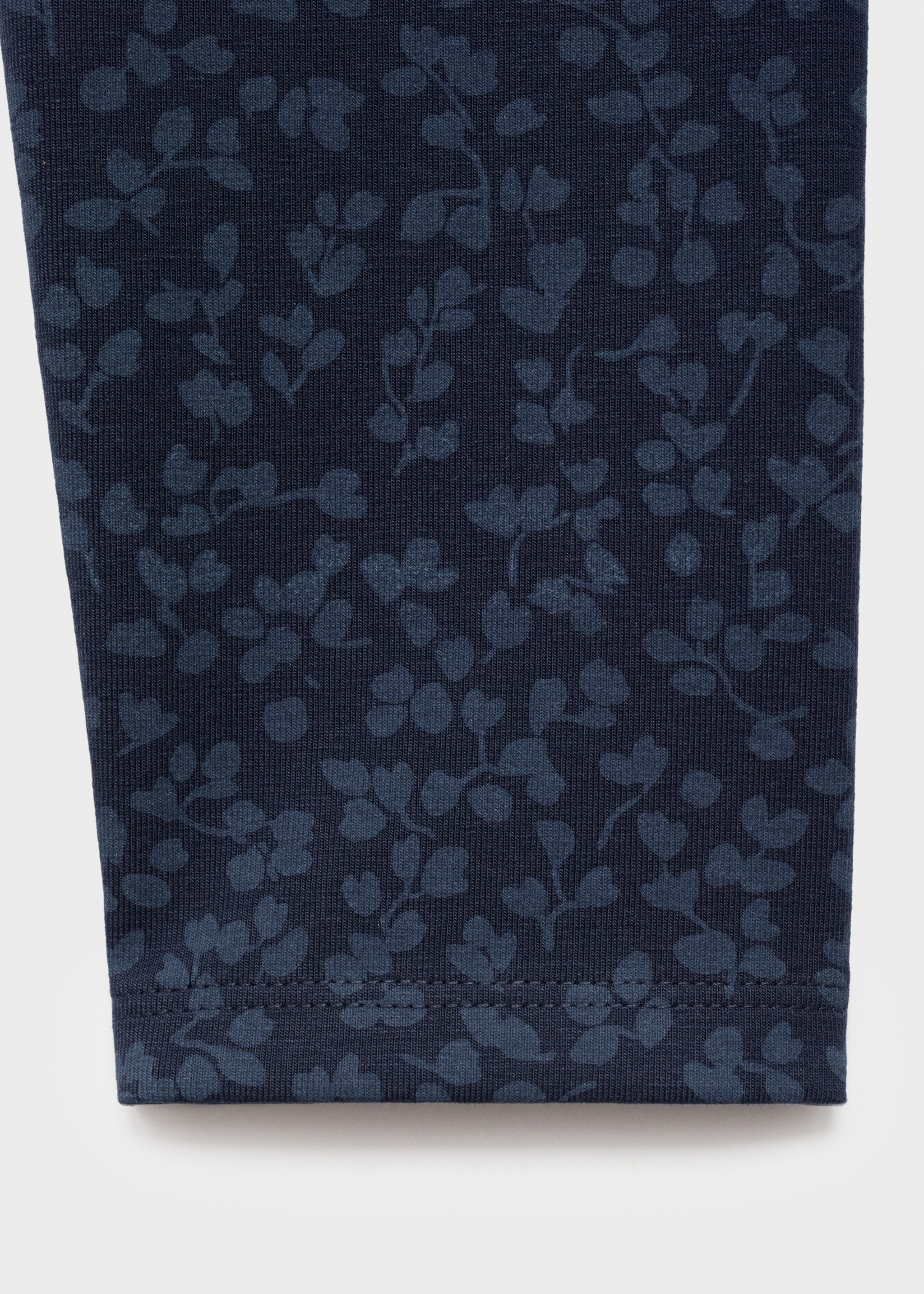 Printed leggings - Details of the article 0, Dark Navy. Ref: 17075159-00.