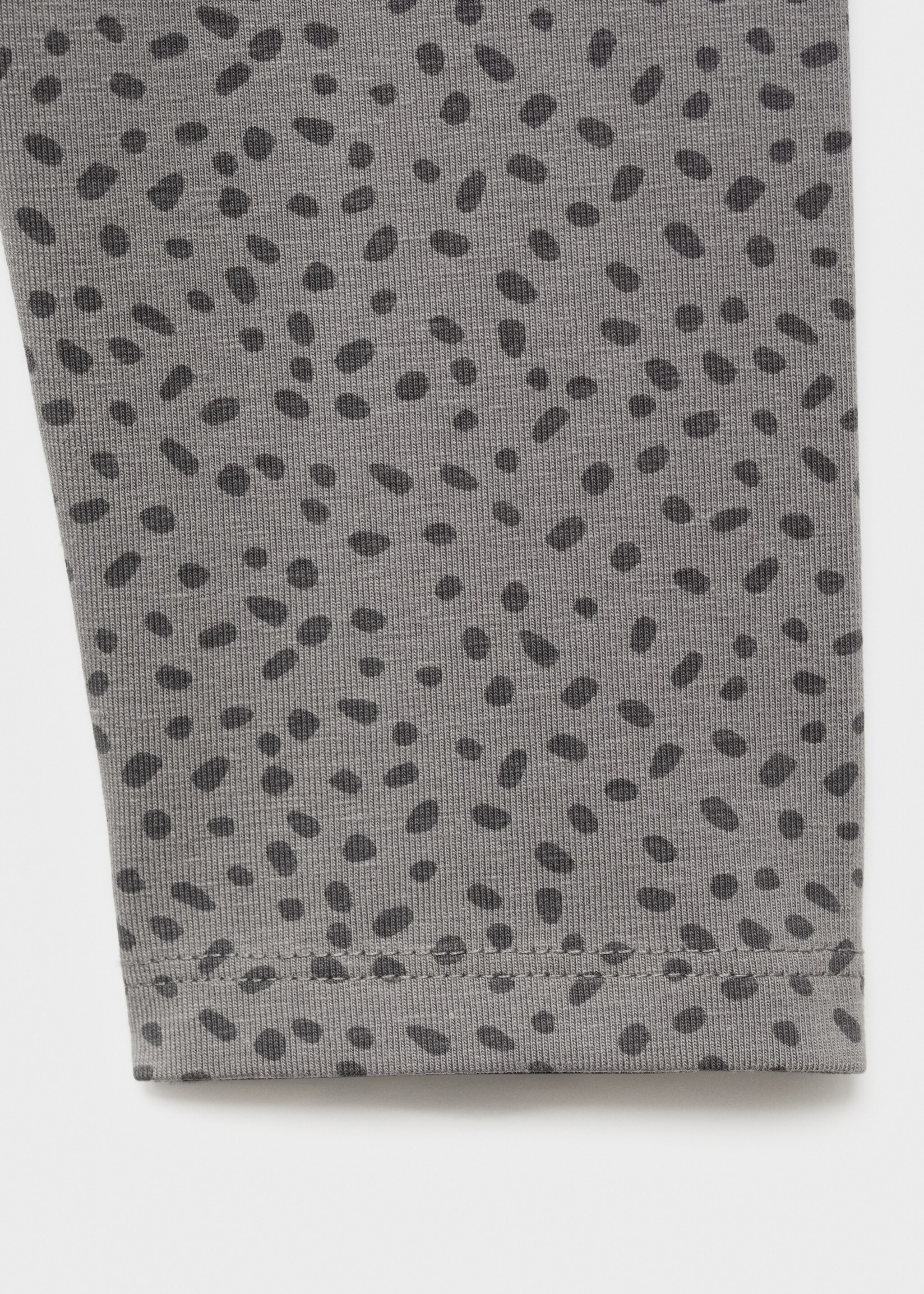 Printed leggings - Details of the article 0, Grey. Ref: 17075159-00.