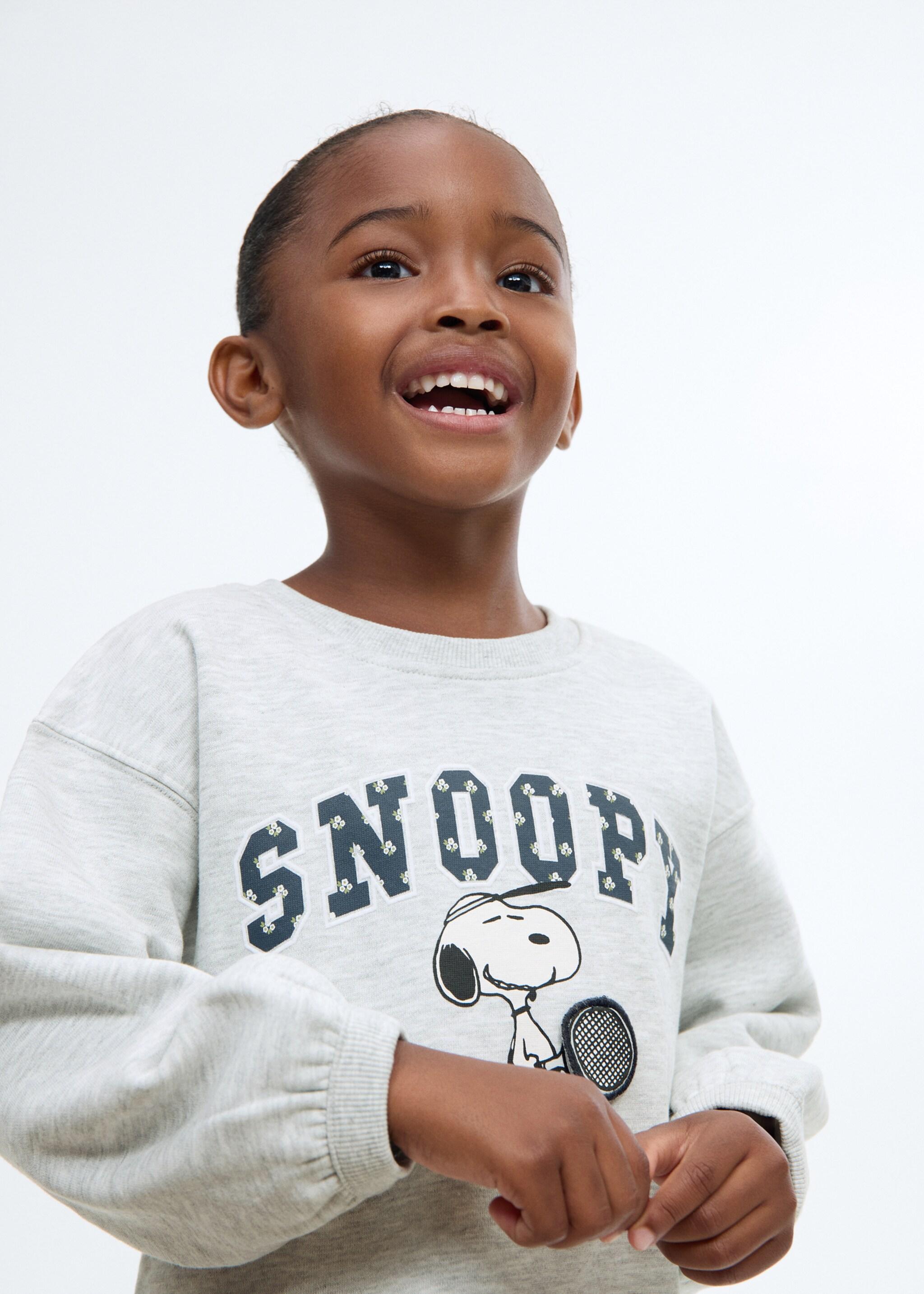 Snoopy sweatshirt dress - Medium plane, Light Heather Grey. Ref: 17075160-00.