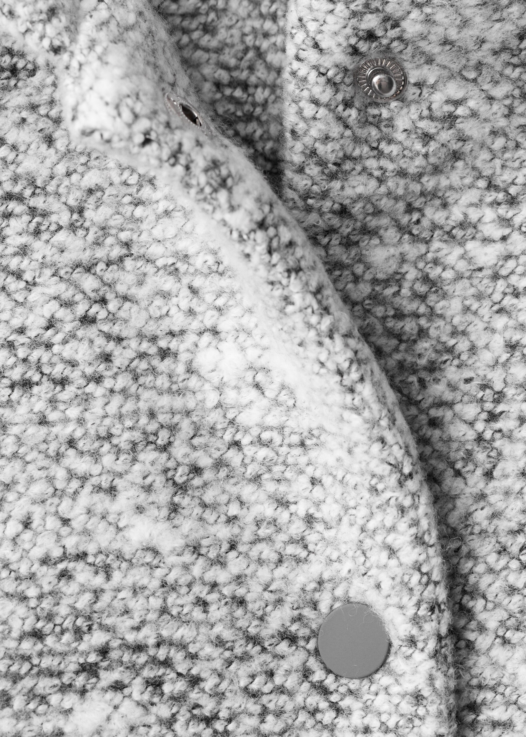 Abrigo punto capucha - Detalle del artículo 8, Gris claro vigoré. Ref: 17075161-00.