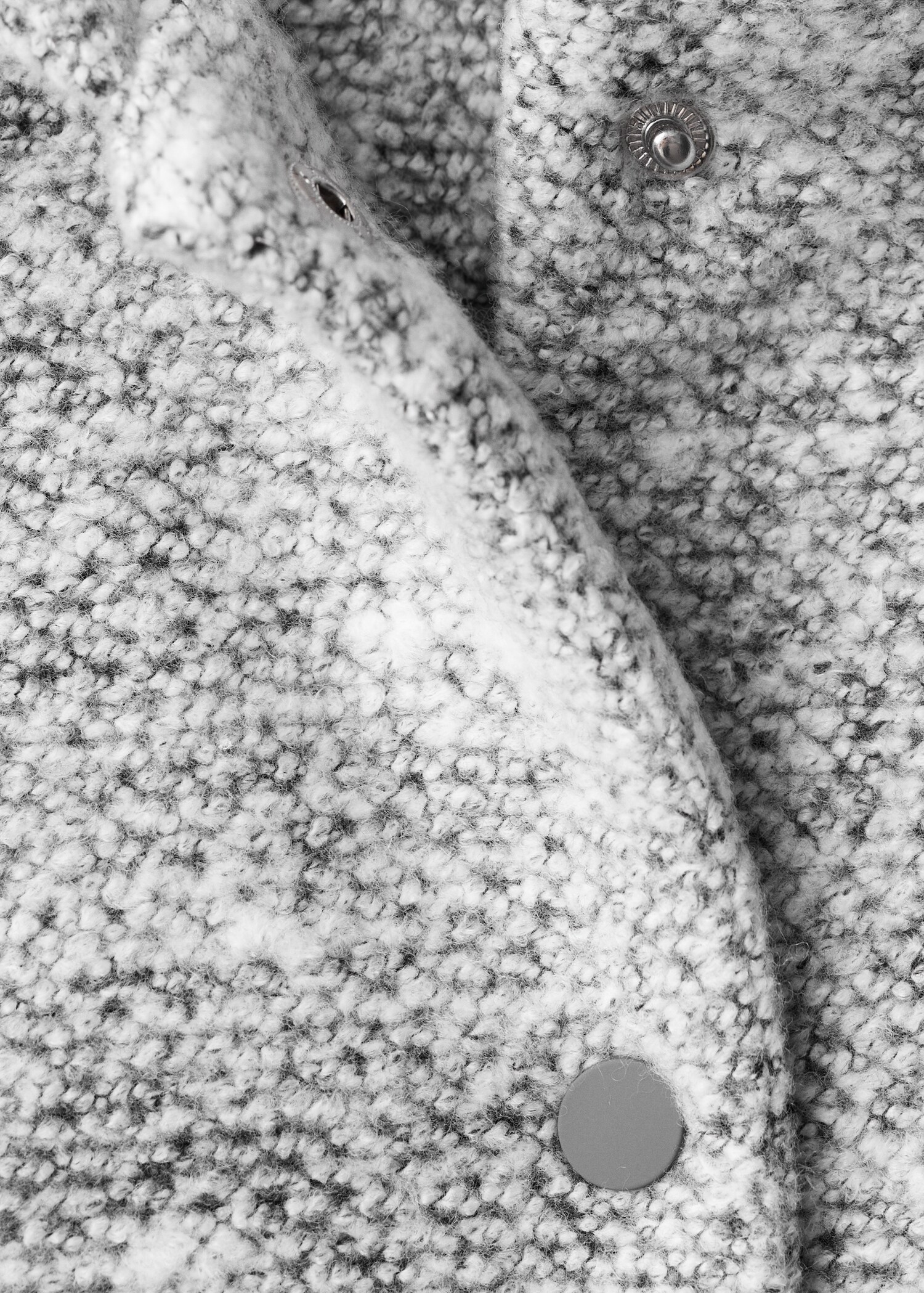 Úpletový kabát s kapucí - Detail zboží 8