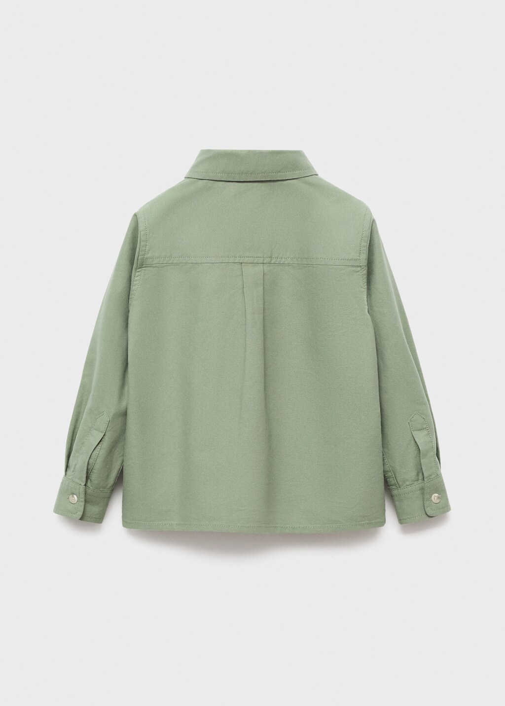 Cotton shirt with a collar