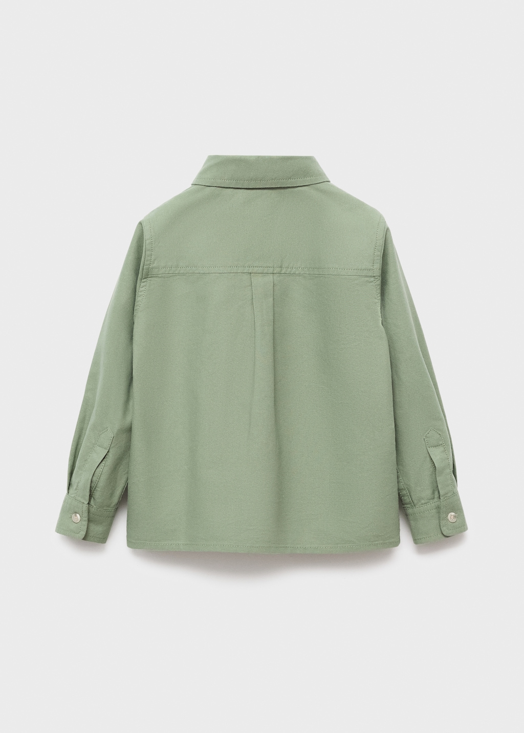 Cotton shirt with a collar