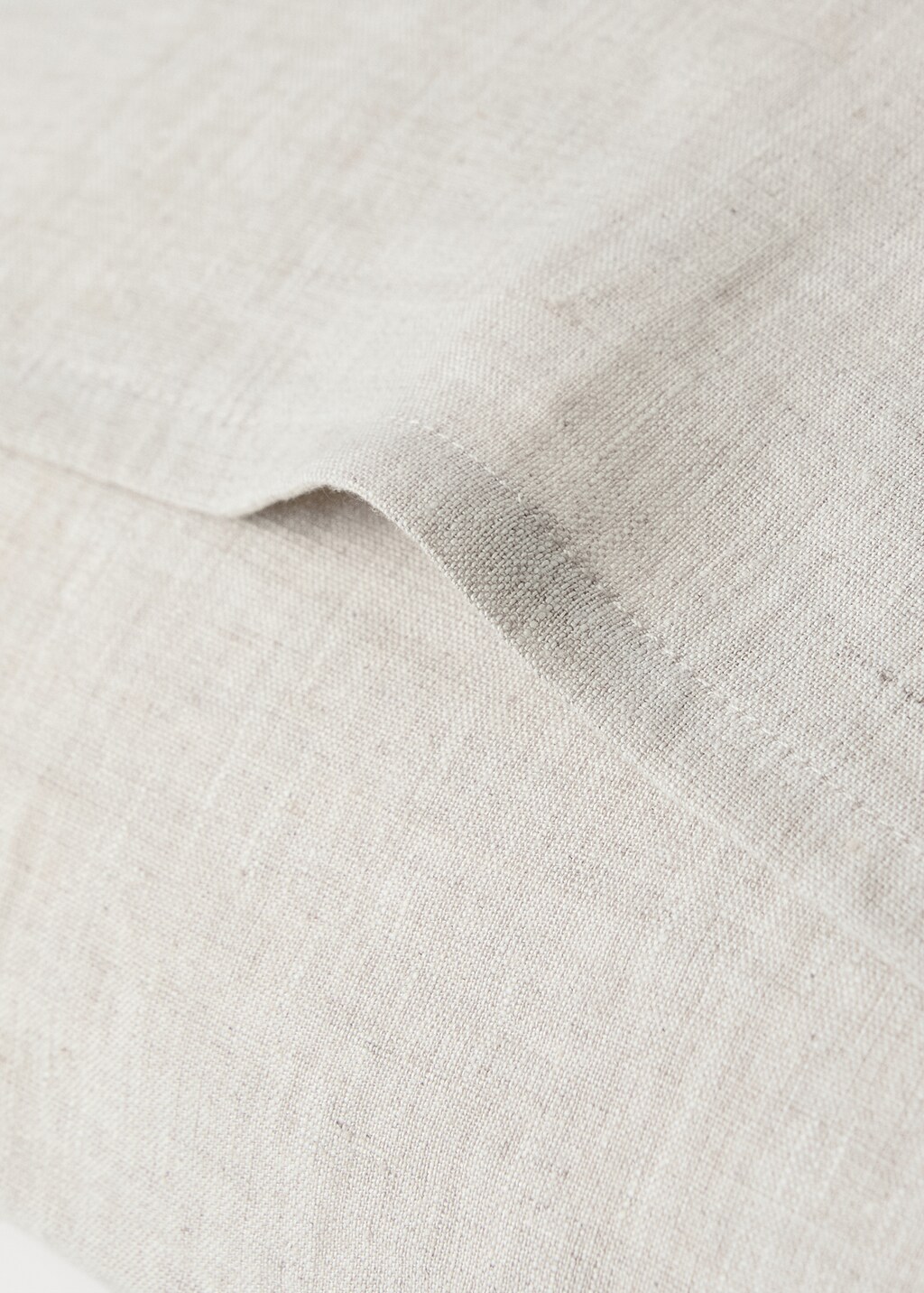 Washed linen pillowcase with hemstitch 50x75 cm
