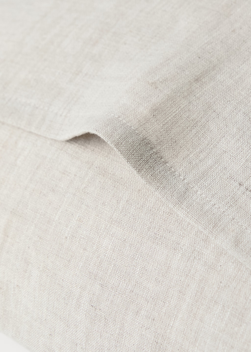 Washed linen pillowcase with hemstitch 50x75 cm