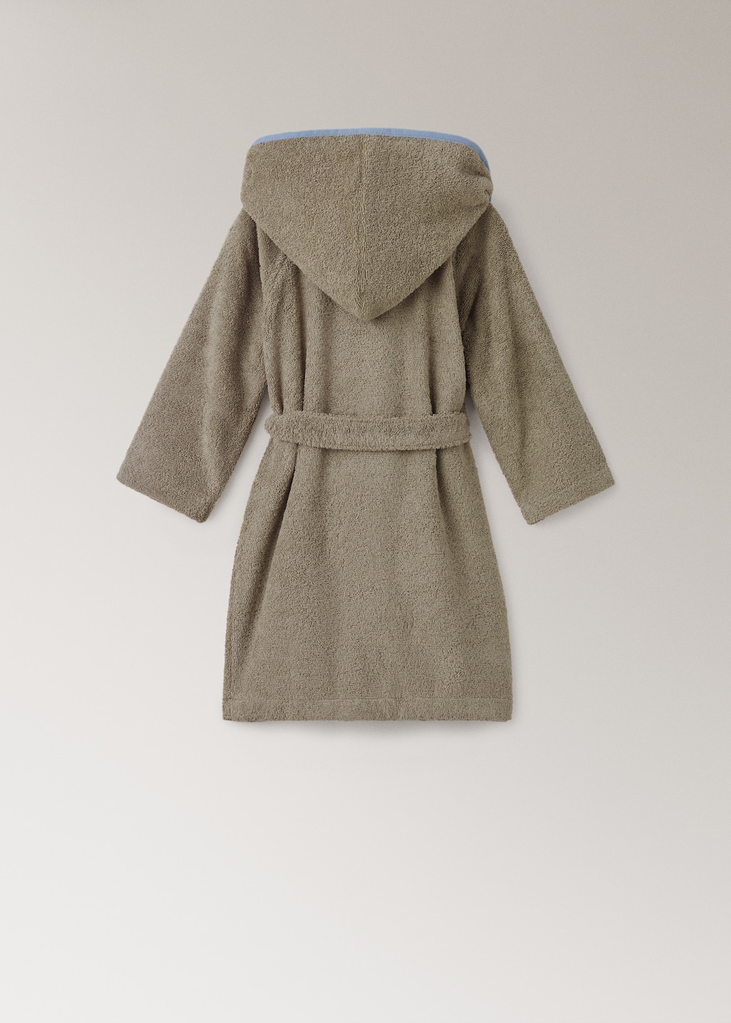 Children's cotton bathrobe with contrasting trim