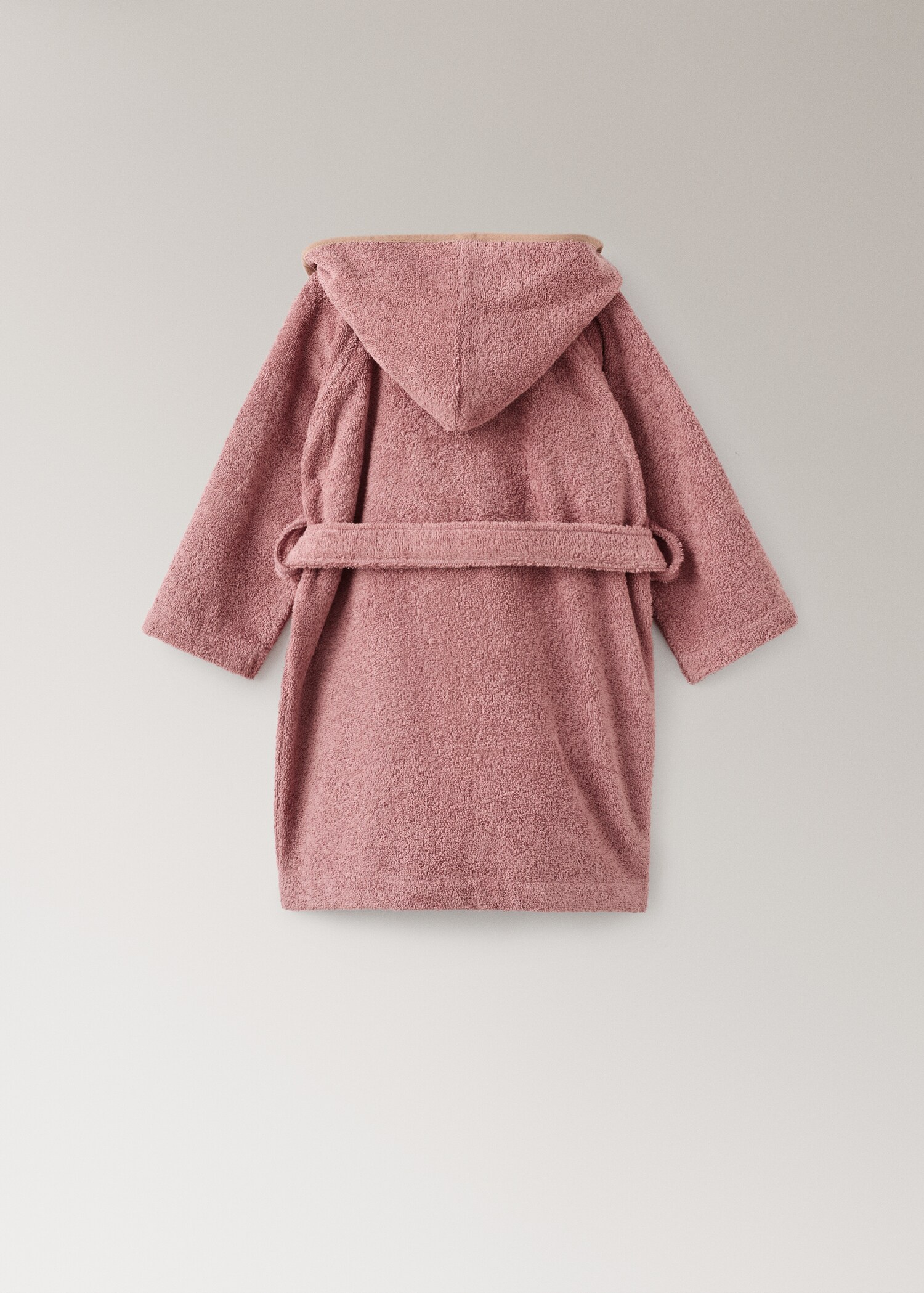 Children's cotton bathrobe with contrasting trim - Details of the article 1