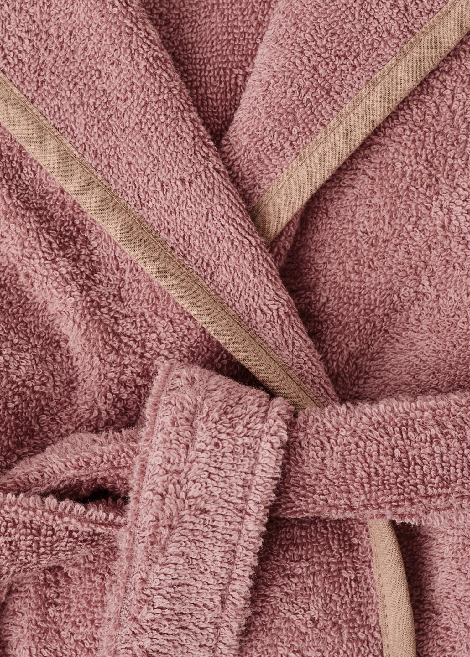 Children's cotton bathrobe with contrasting trim - Details of the article 2