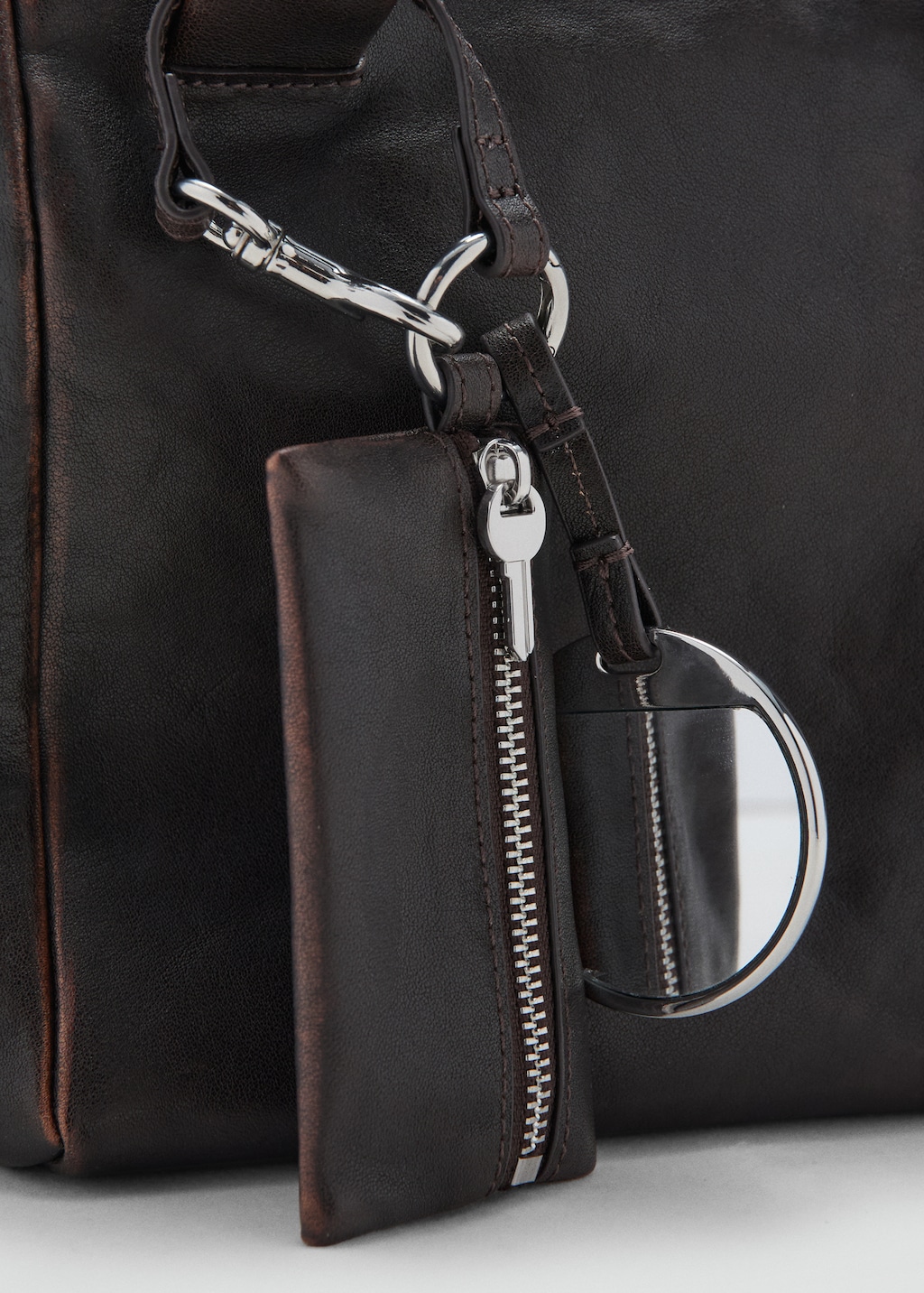 ☆韓国の人気☆【depound】☆leather charm pouc.h☆関税込☆ PU Leather Star Bag Charm - Durable & Stylish Accessory