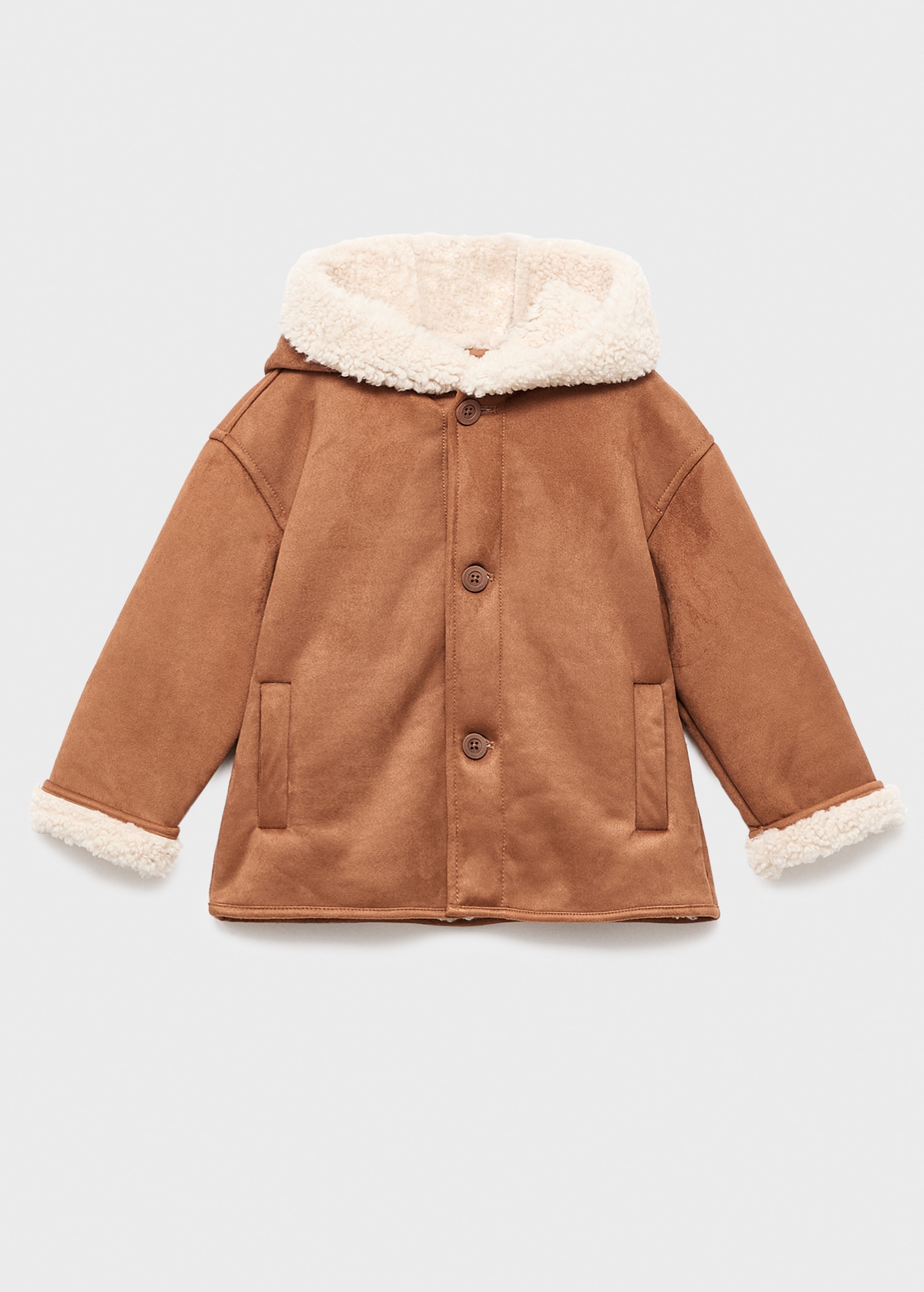 Manteau Imitation Mouton Retourné Manteau Effet Mouton Mango