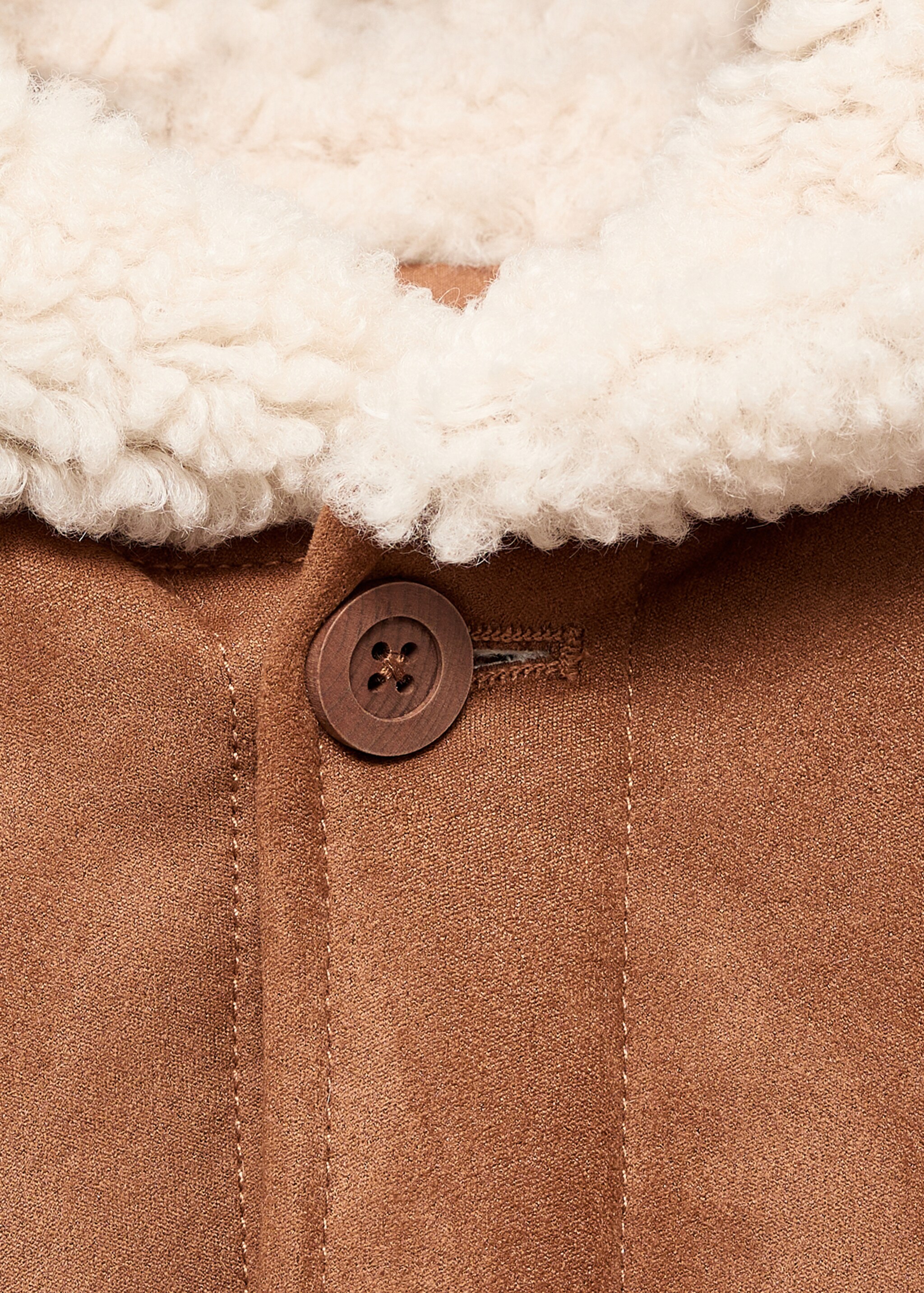 Coat carlo - Details of the article 8, Medium Brown. Ref: 17075785-00.
