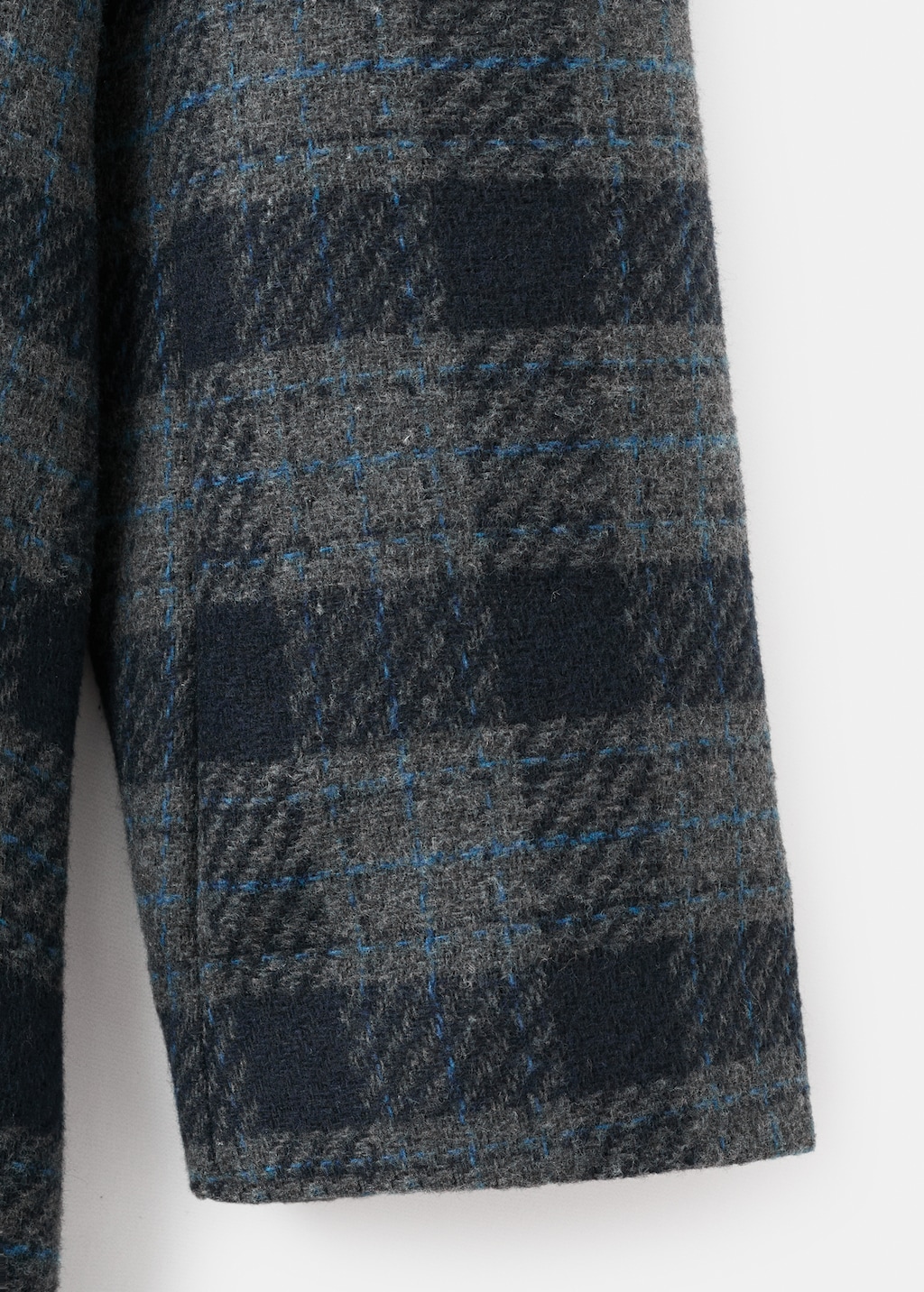Check-print cloth coat - Teen | MANGO Canada
