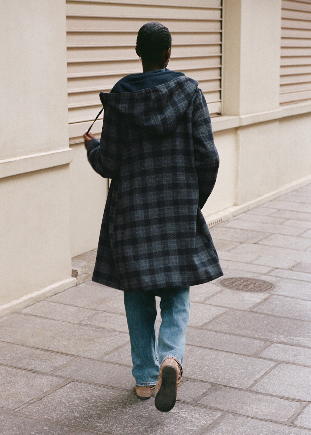【希少】general research/check g-coat/wool/M 希少】general research/check g-coat/wool/M メンズ