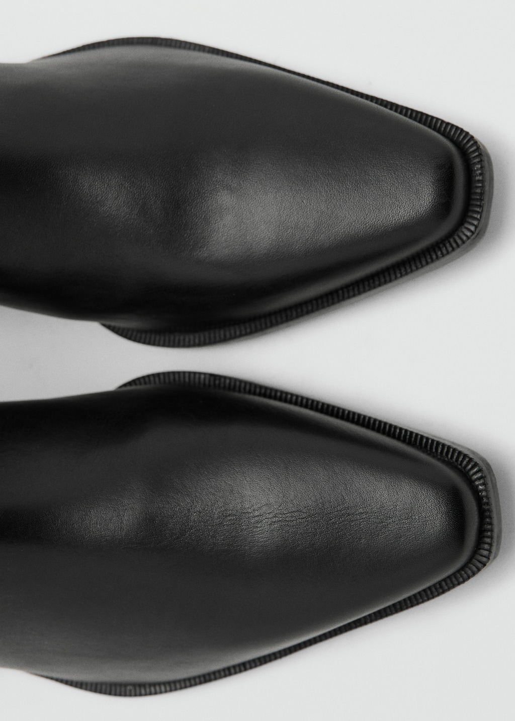 Leather heeled boots