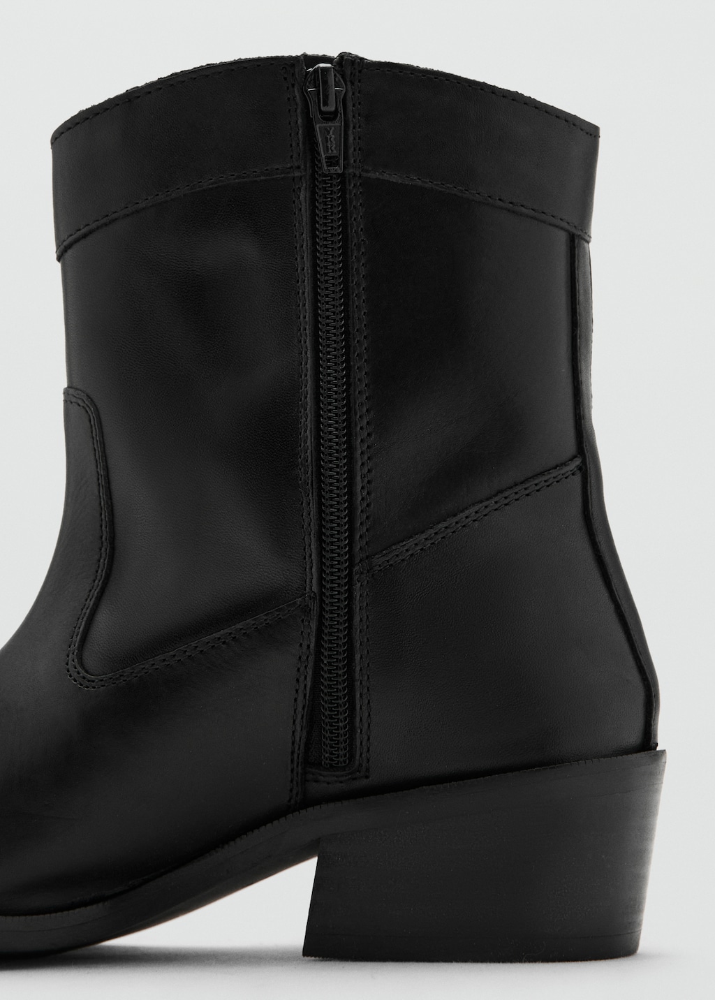 Leather heeled boots