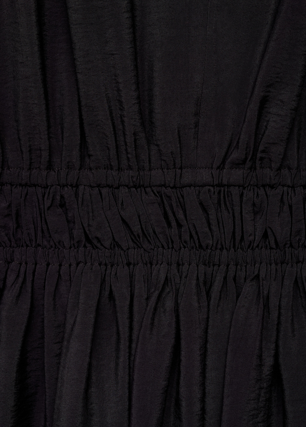 Dress with gathered waist