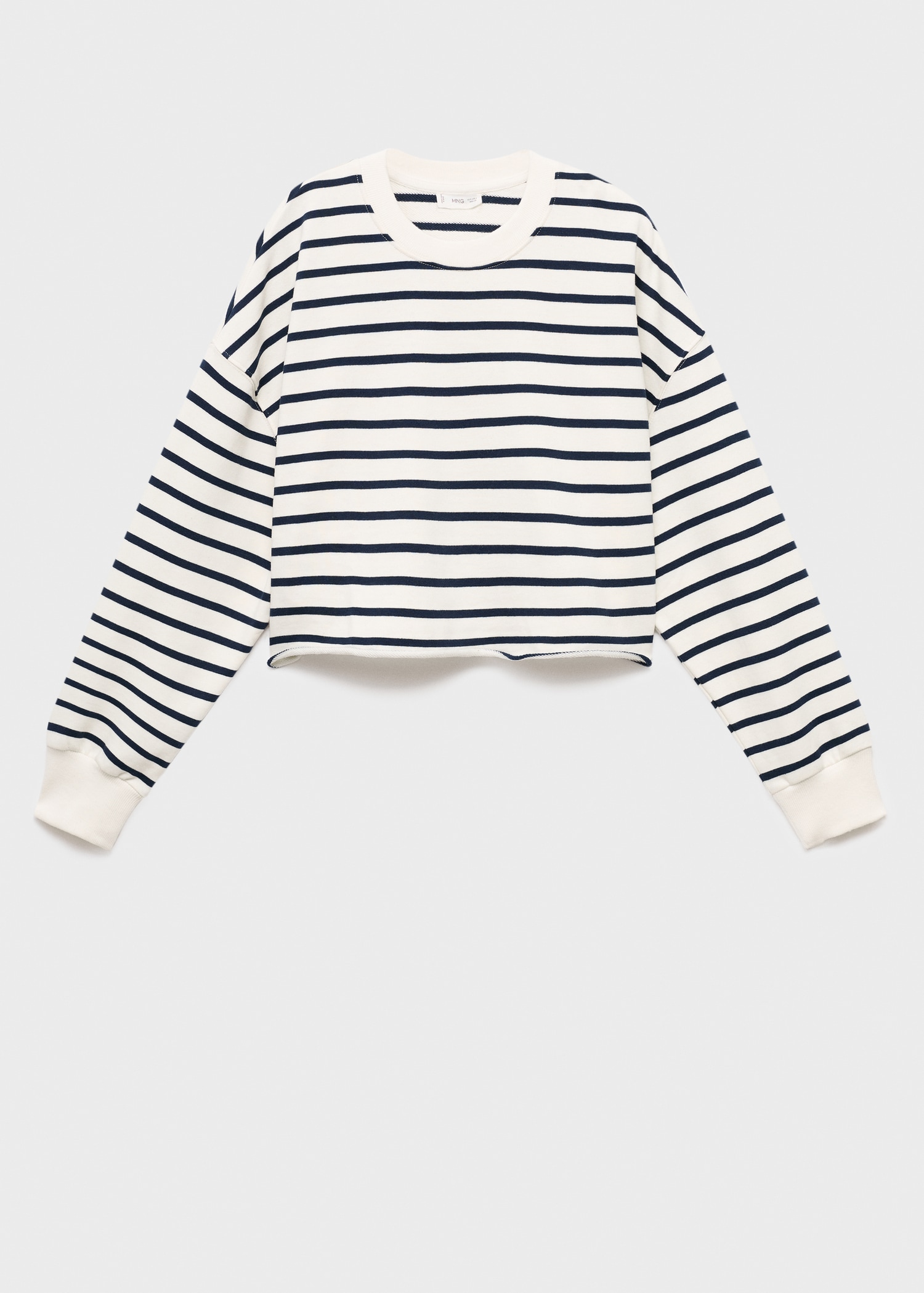 Contrast striped sweatshirt - Article without model