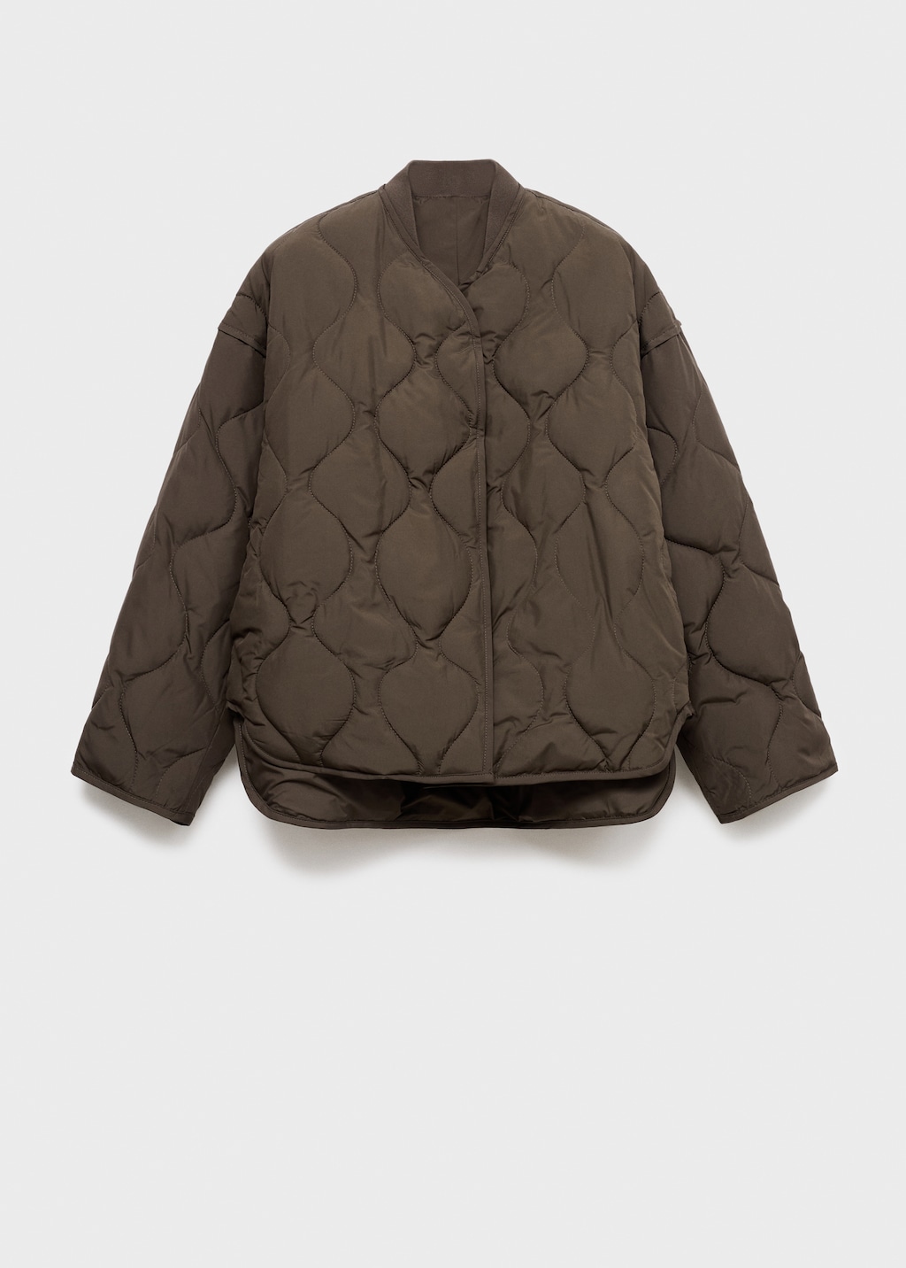 Oversized quilted anorak