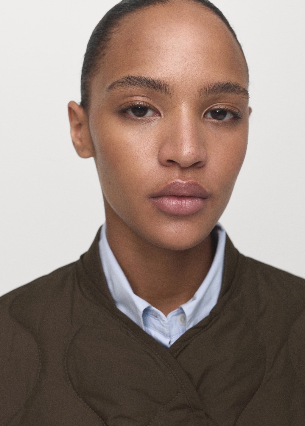 Oversized quilted anorak