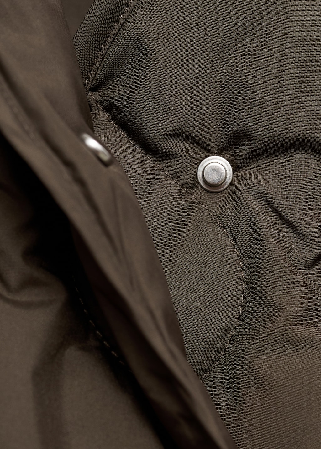 Oversized quilted anorak