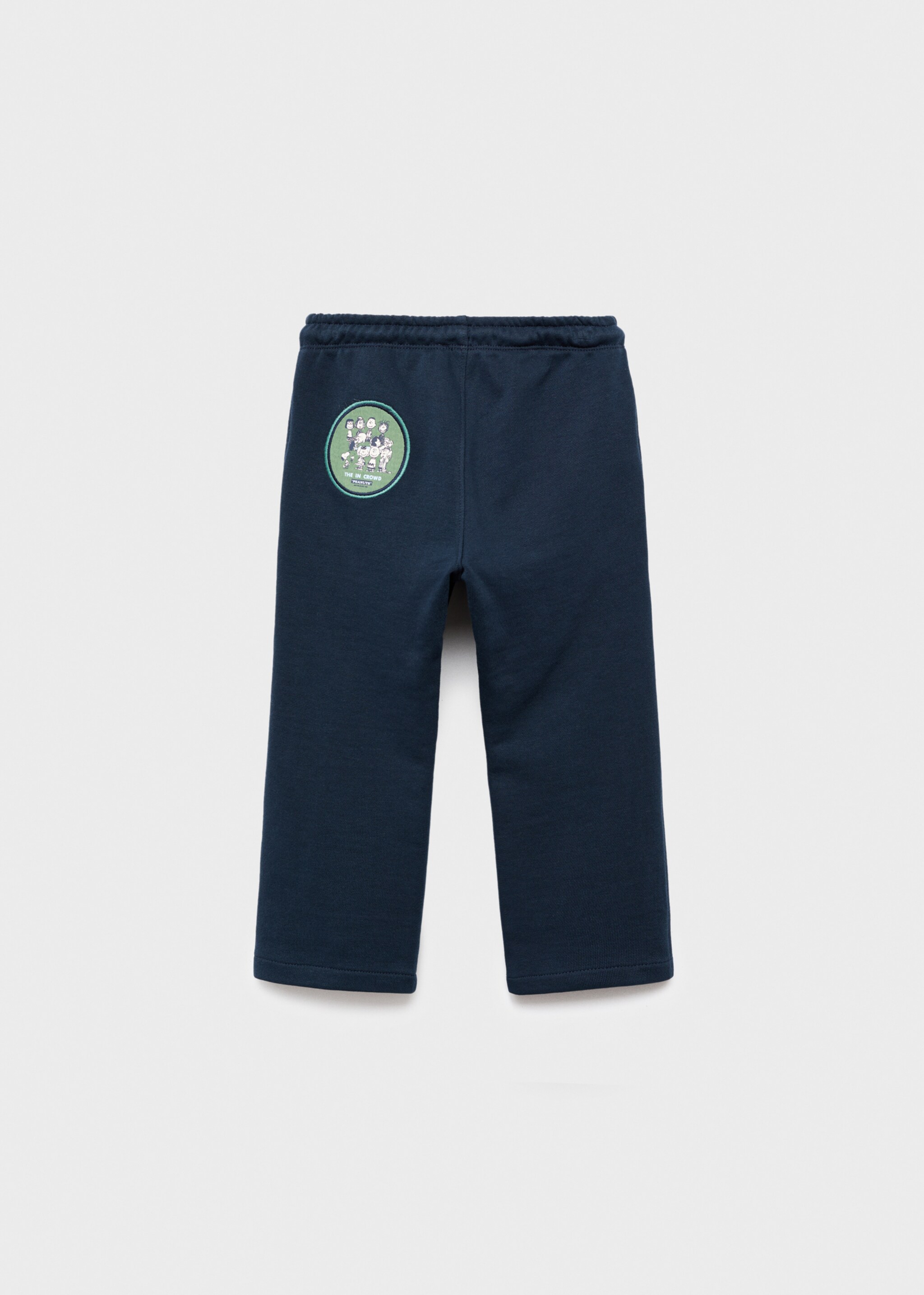 Snoopy embroidered joggers - Reverse of the article, Navy. Ref: 17075797-00.