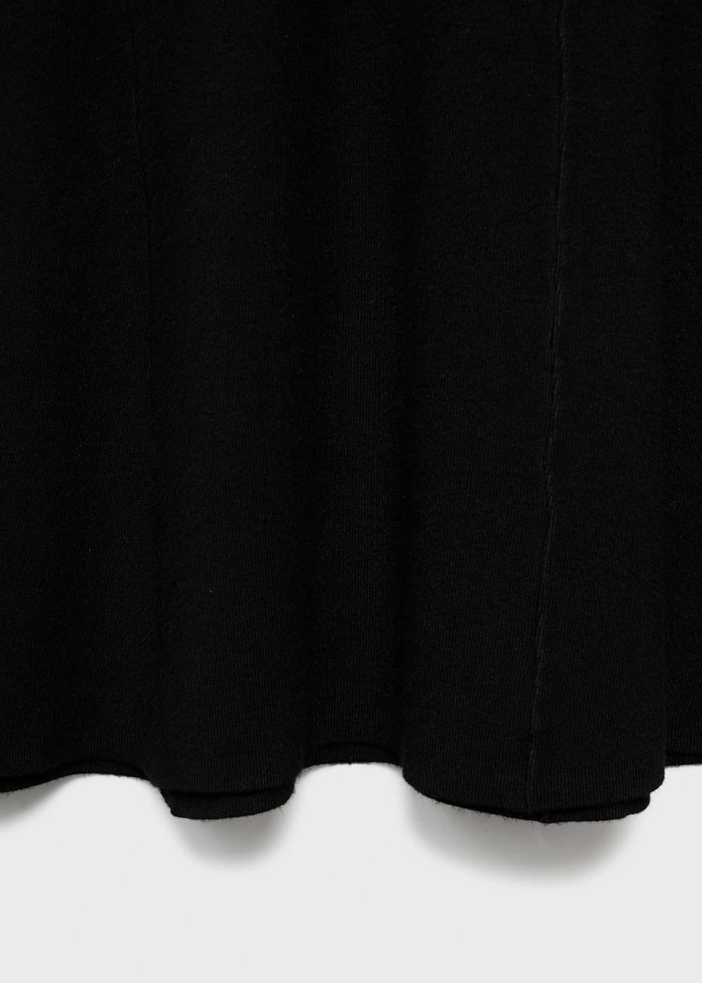 Fine-knit flared dress