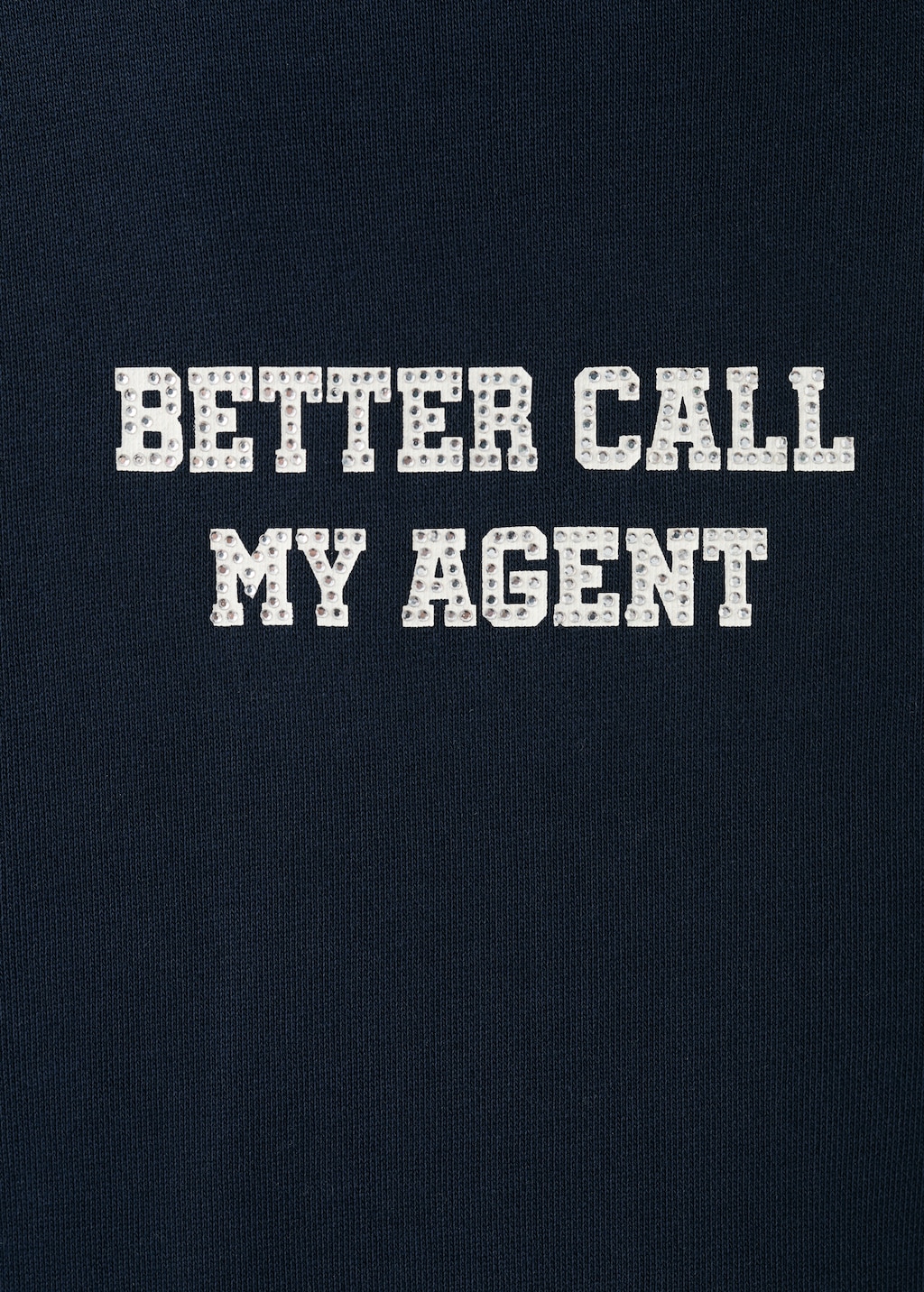 Sweatshirt with glitter print