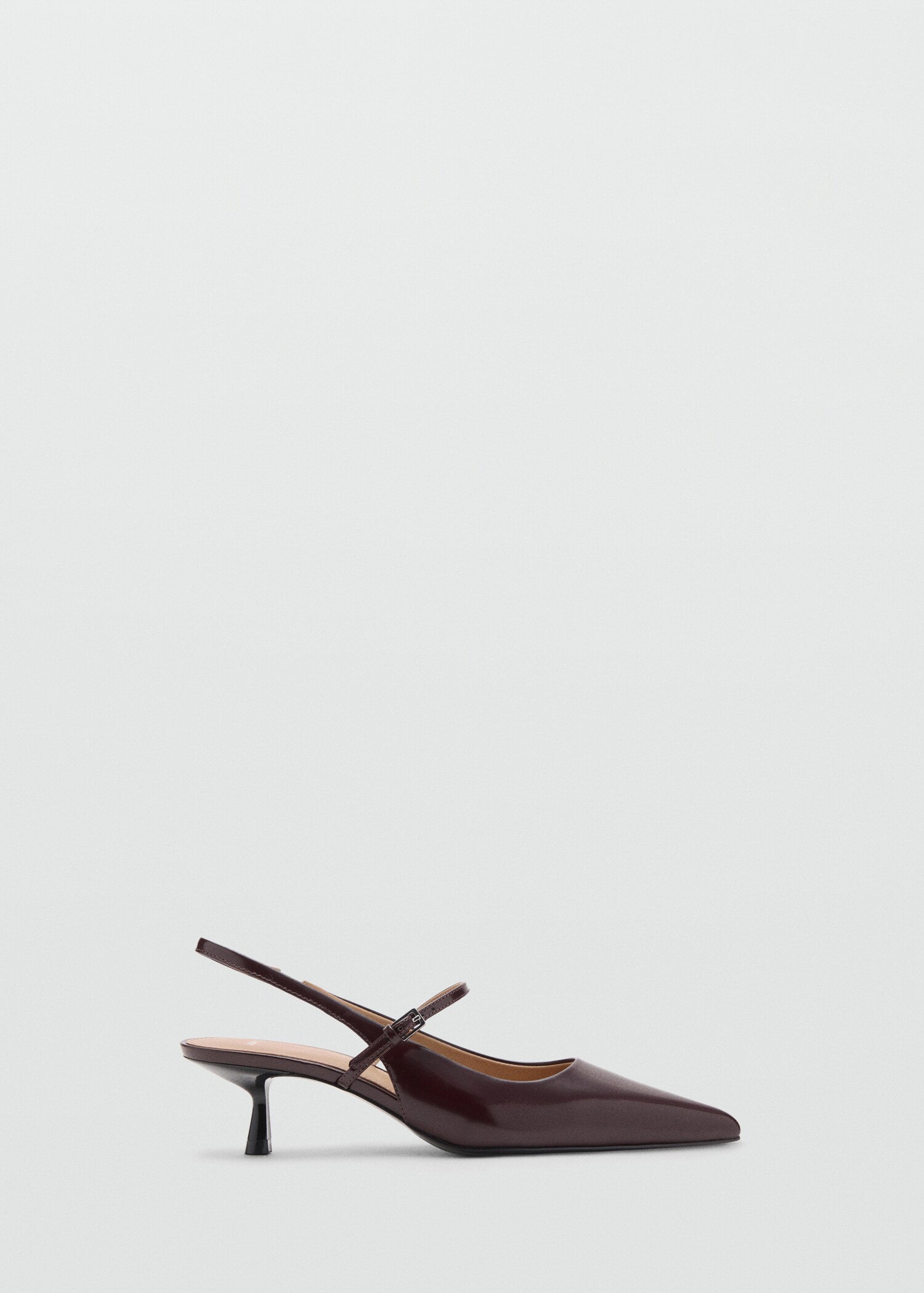 Kitten-heel patent leather shoes - Article without model