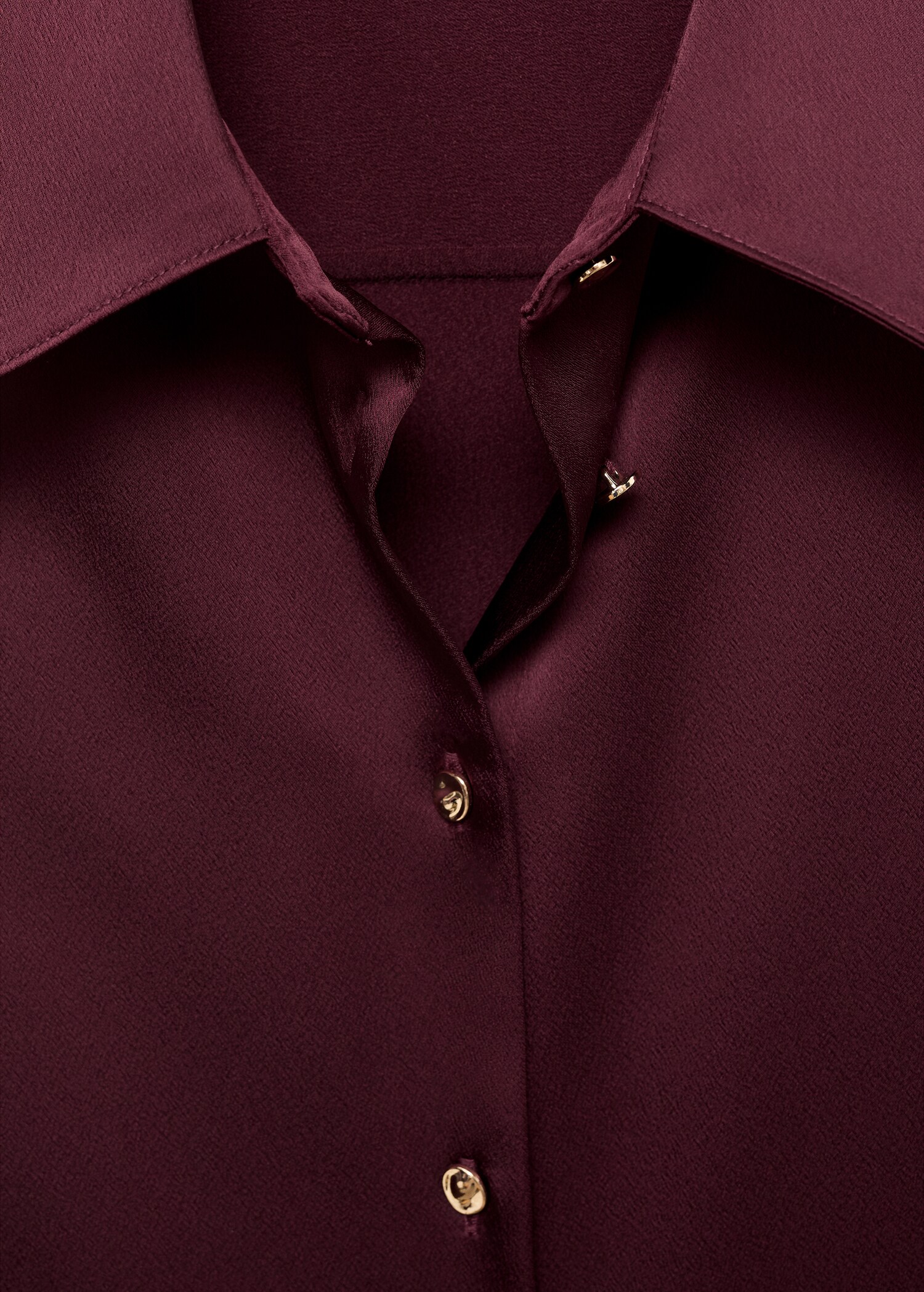Satin finish flowy shirt - Details of the article 8
