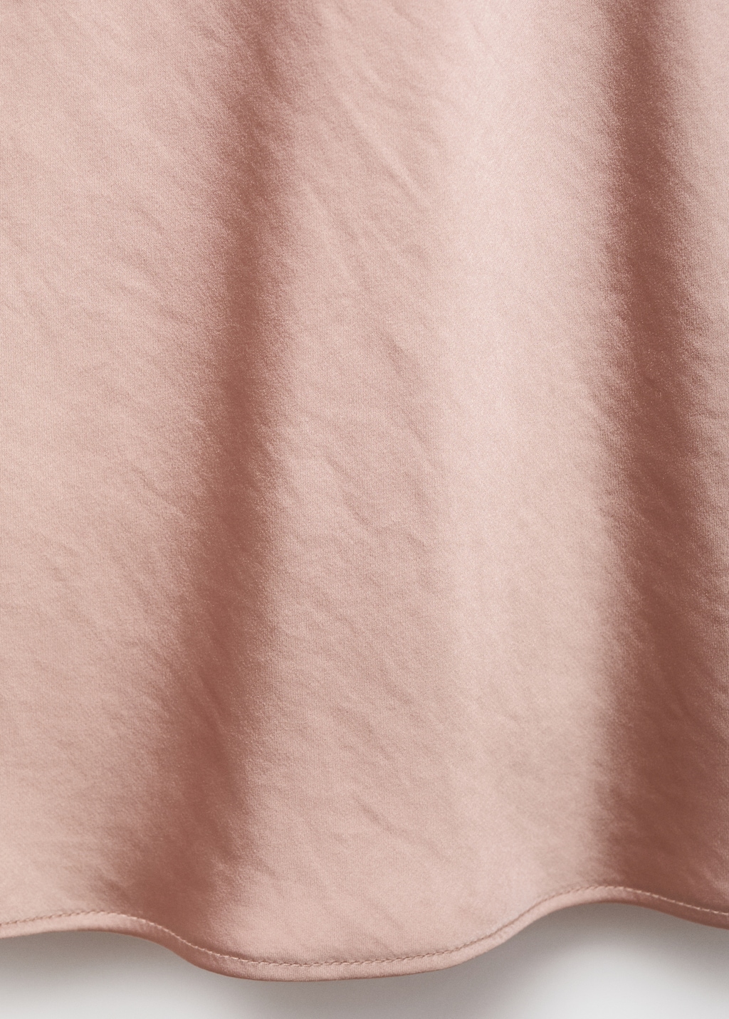 Satin blouse with draped neck