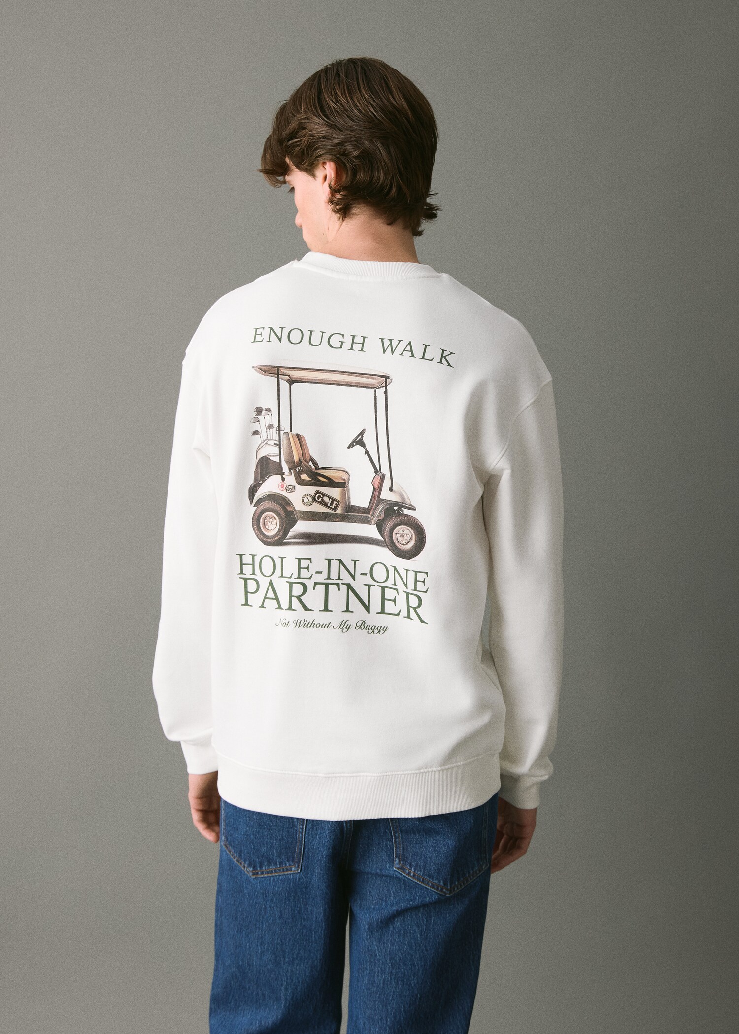 Sweat-shirt coton imprimé - Verso de l’article