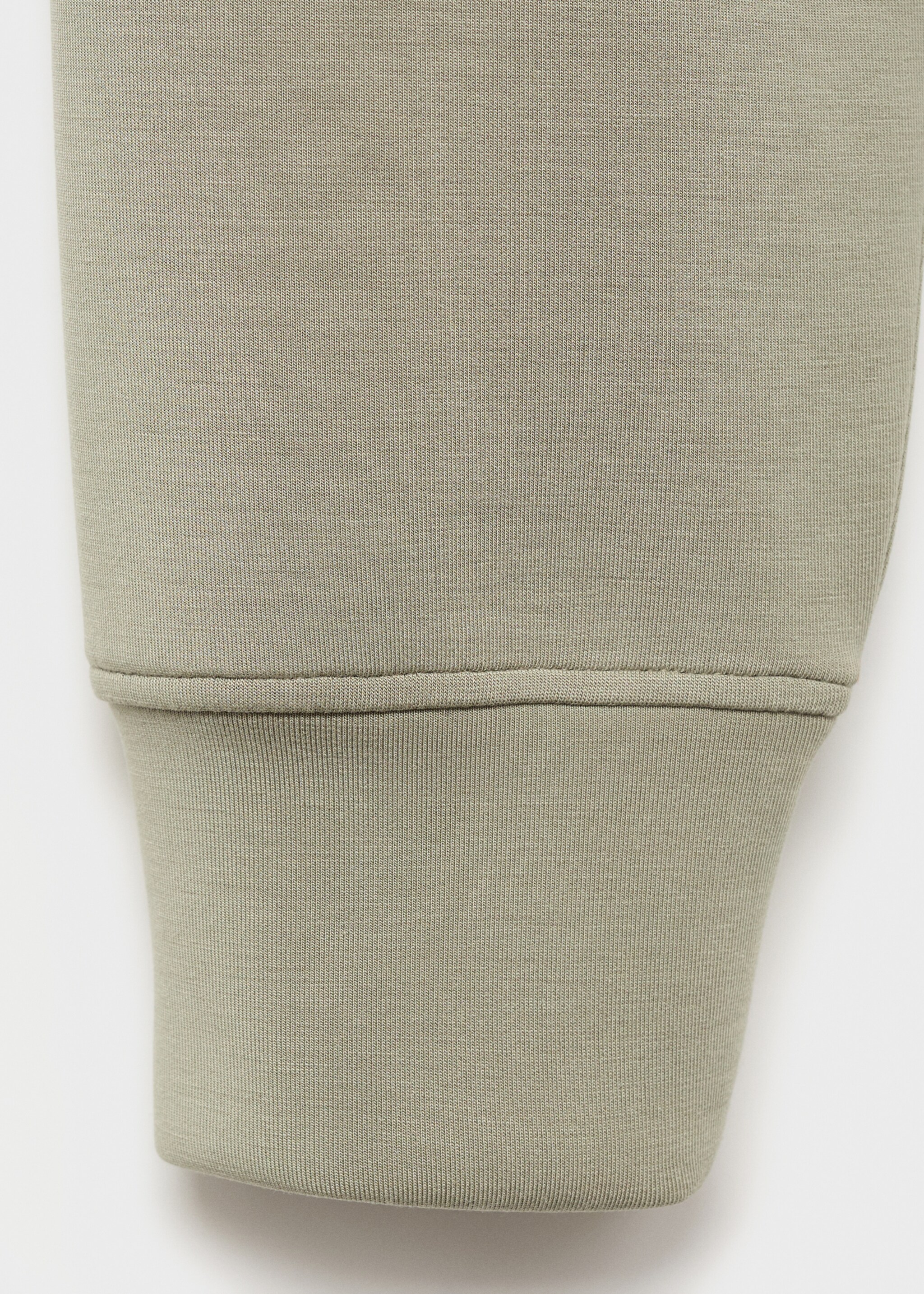 High collar sweatshirt - Details of the article 0, Khaki. Ref: 17075812-00.