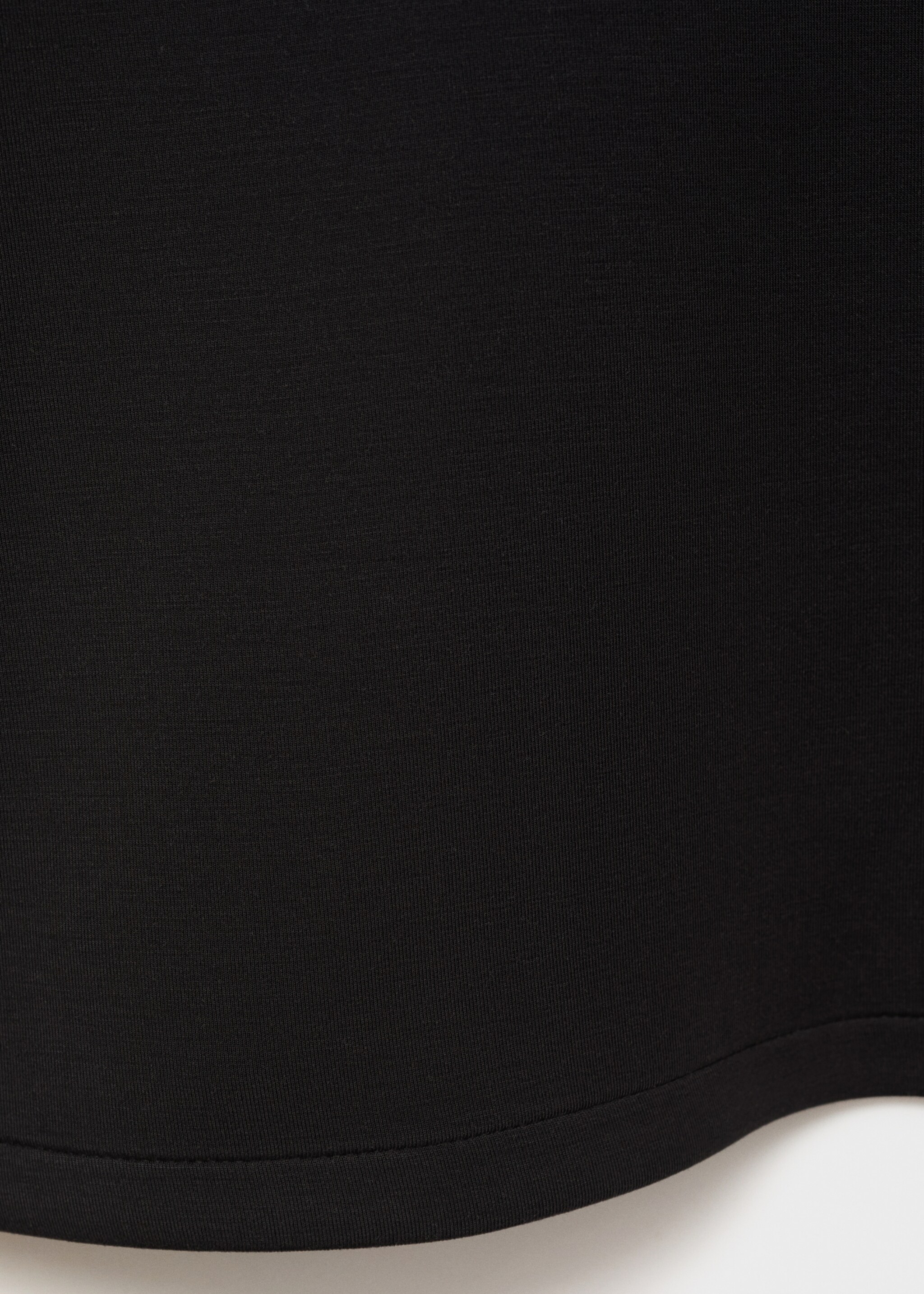 High collar sweatshirt - Details of the article 0, Black. Ref: 17075812-00.