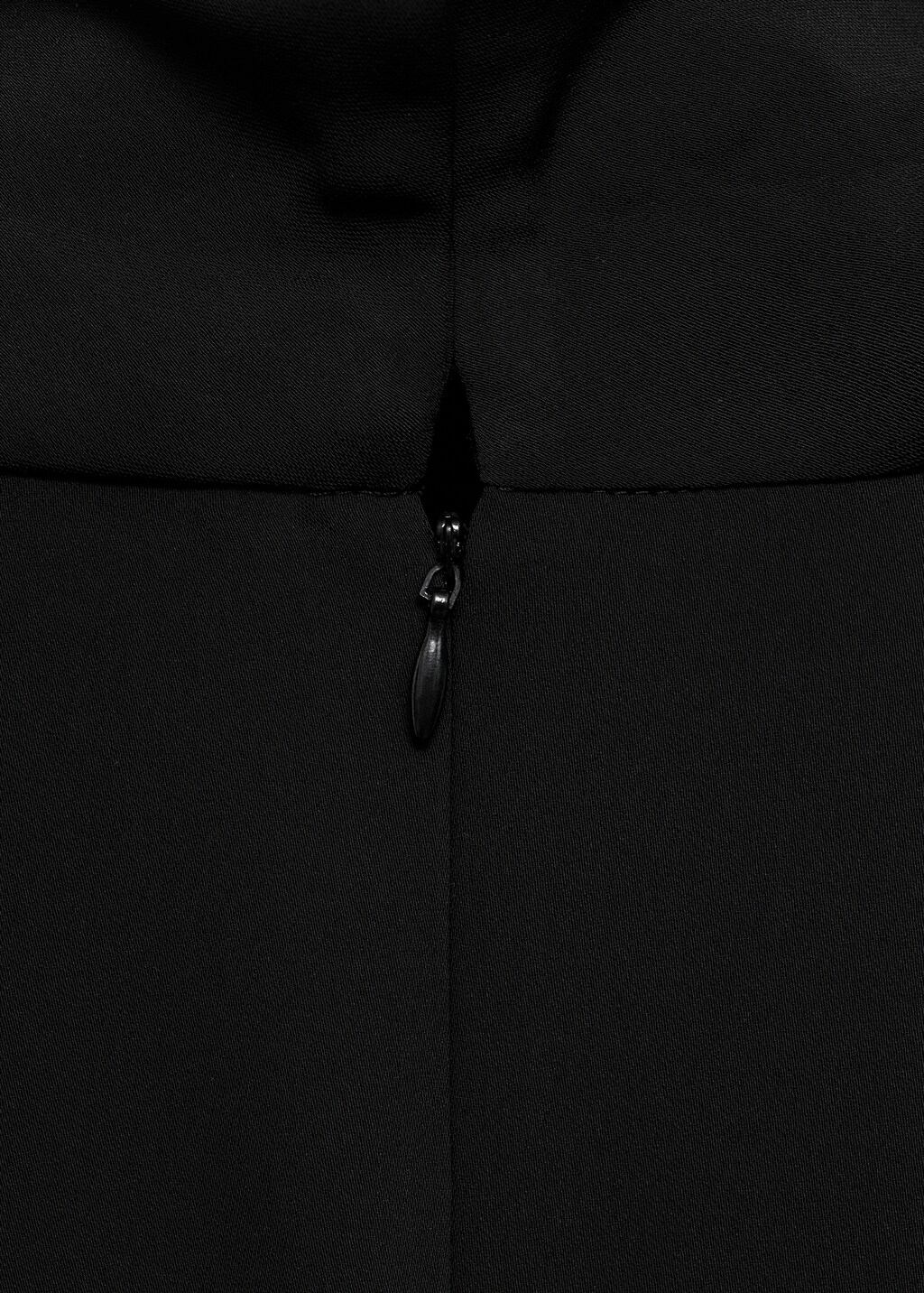 Mango Turtleneck dress with asymmetrical sleeves