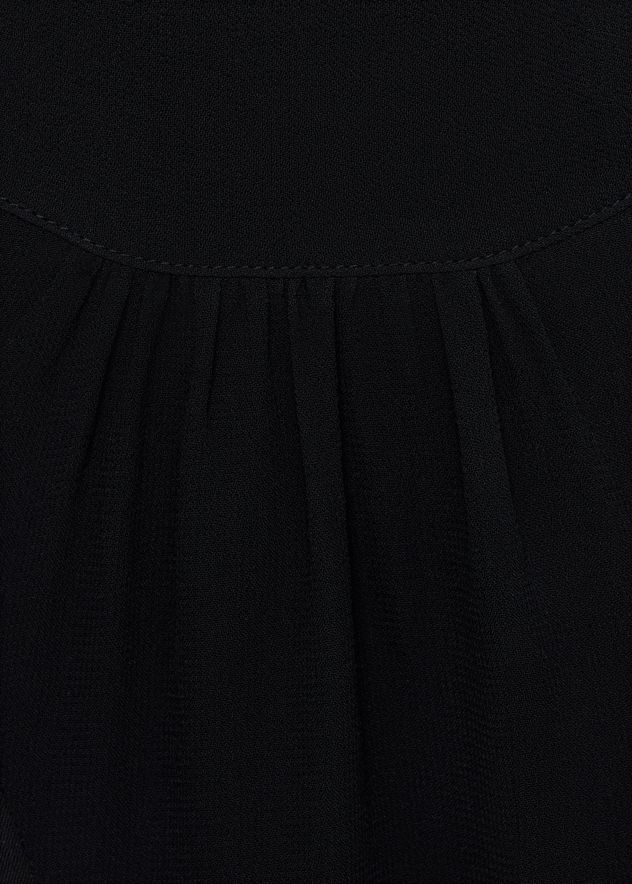 Bow short dress - Details of the article 0, Black. Ref: 17075814-00.