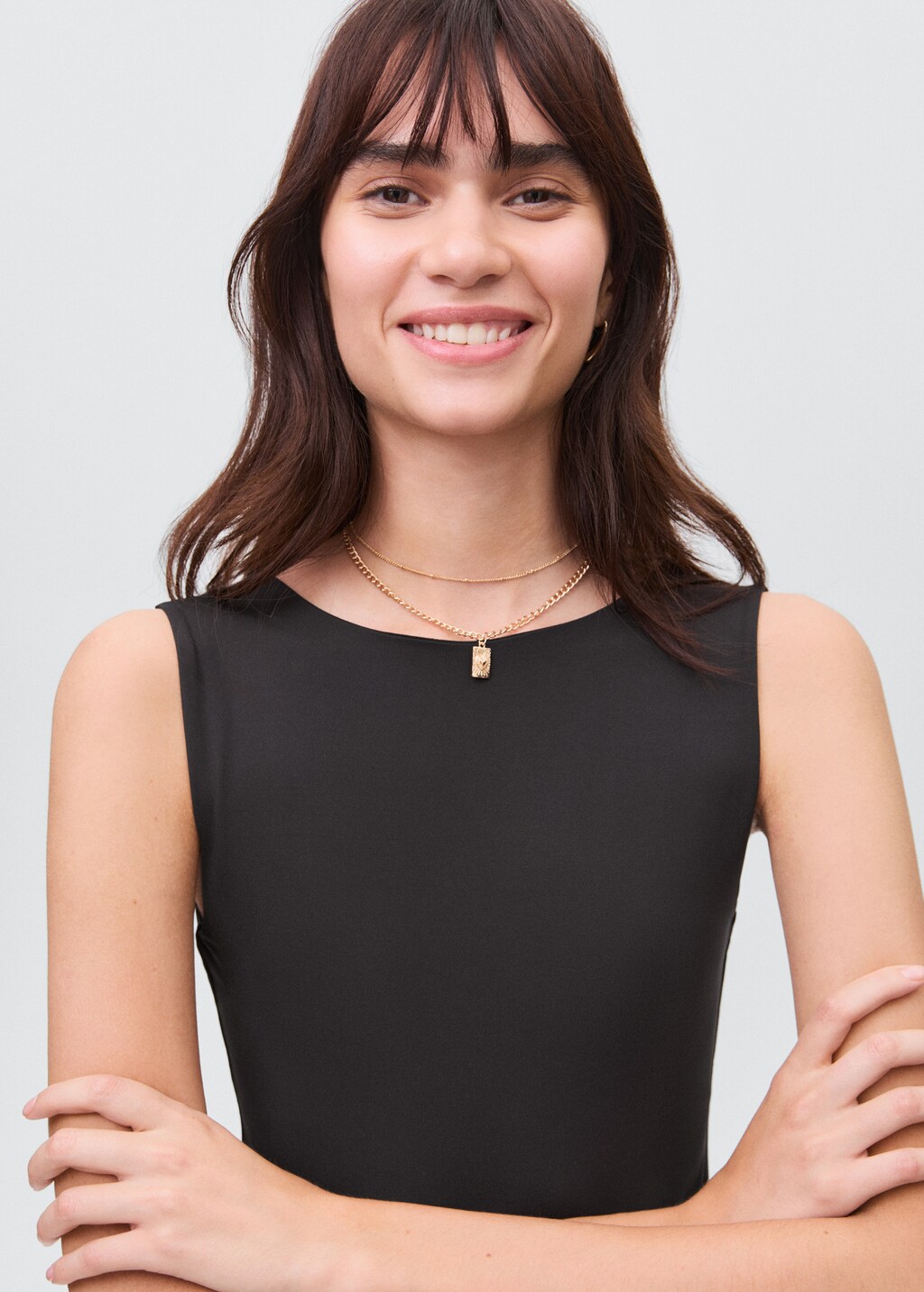 Elastic plain body suit