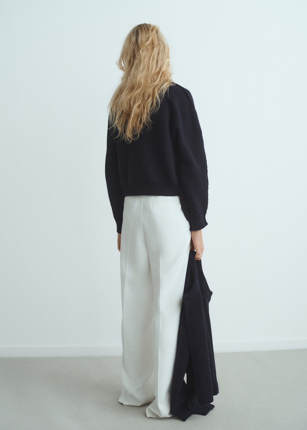 Straight-fit cardigan with buttons