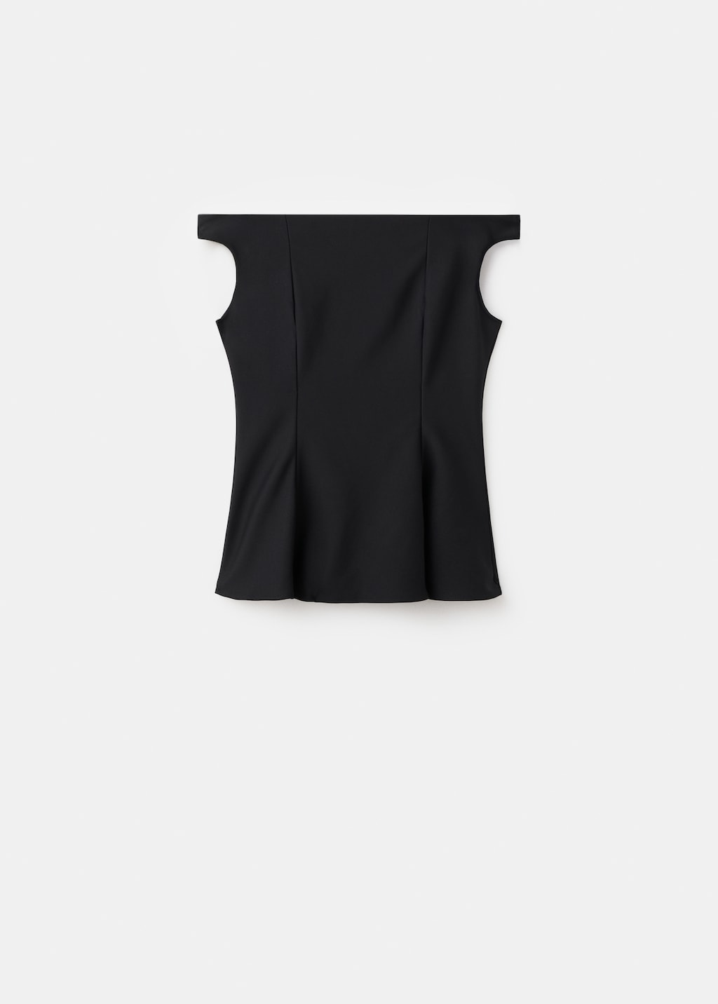 Mango Strapless peplum top thumbnail