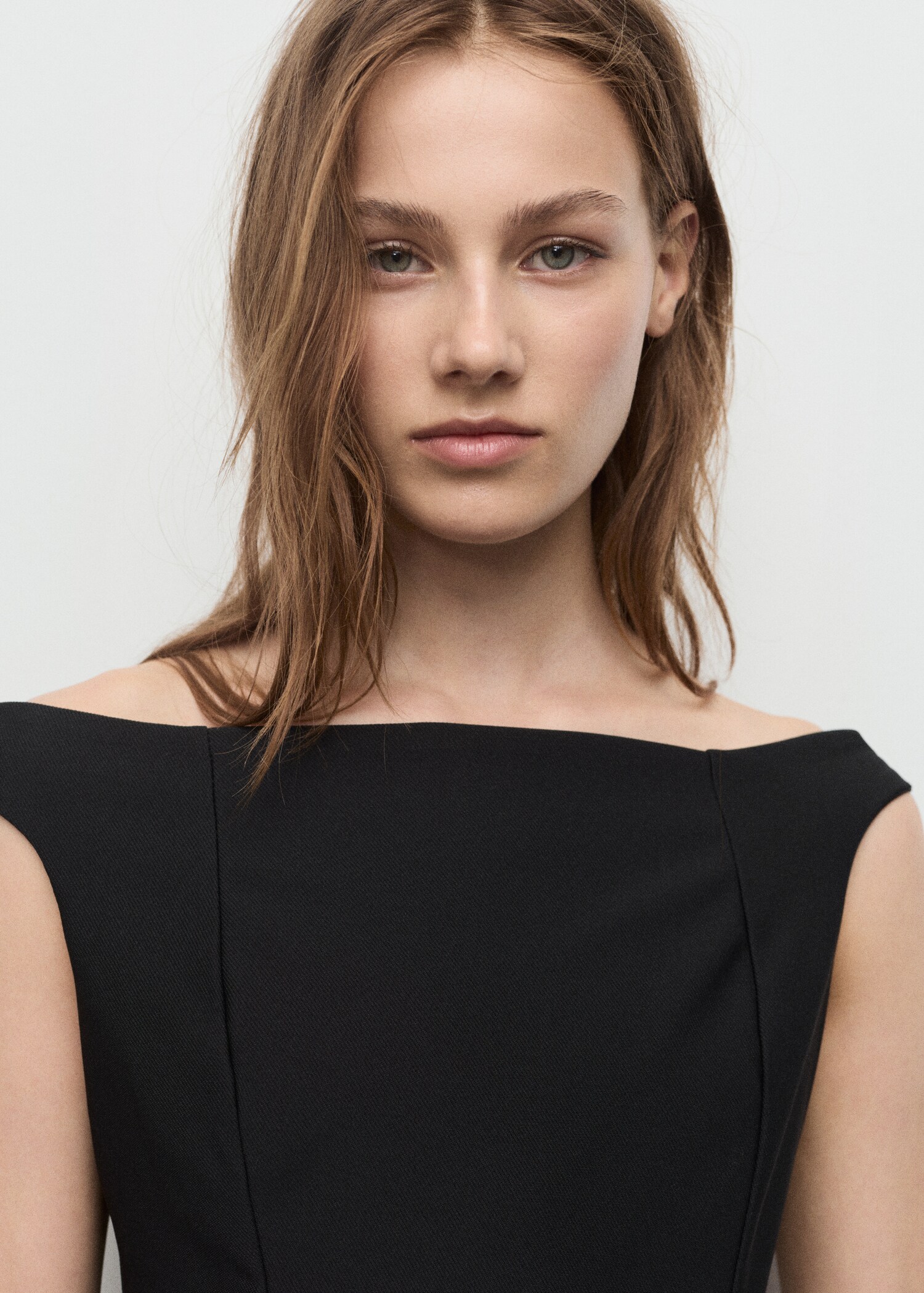 Strapless peplum top - Reverse of the article